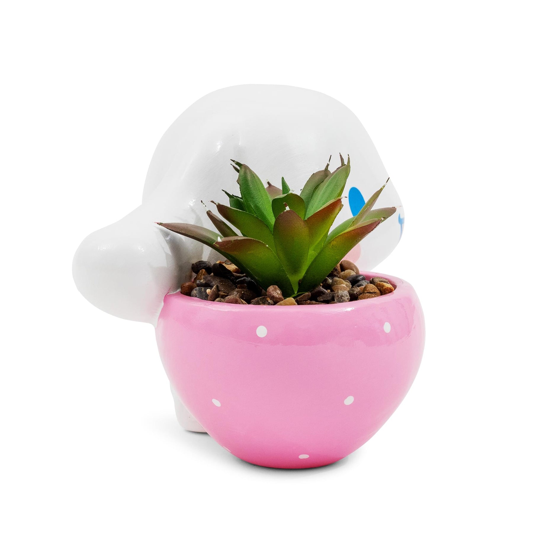Sanrio Cinnamoroll Strawberry Ceramic Mini Planter With Artificial Succulent