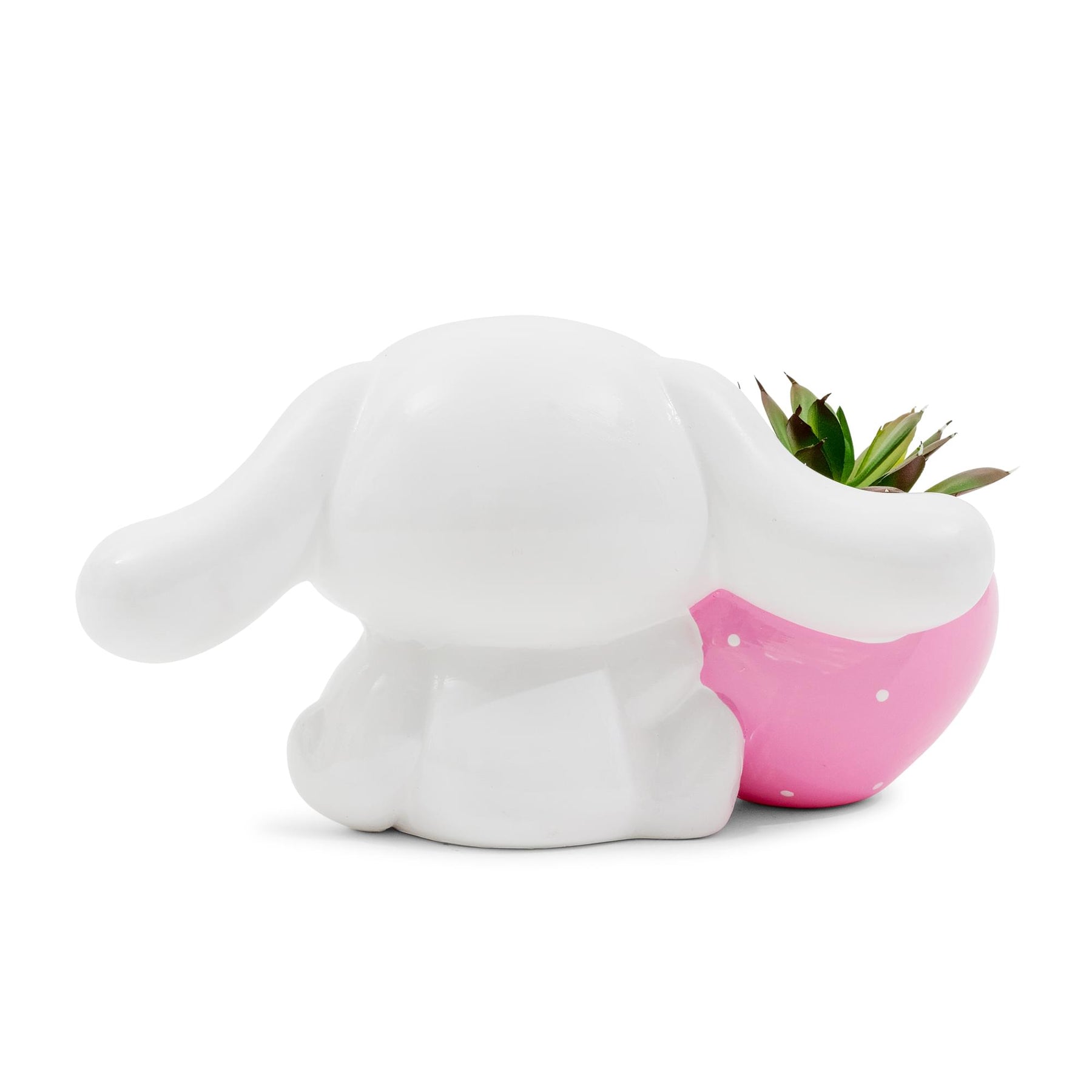 Sanrio Cinnamoroll Strawberry Ceramic Mini Planter With Artificial Succulent