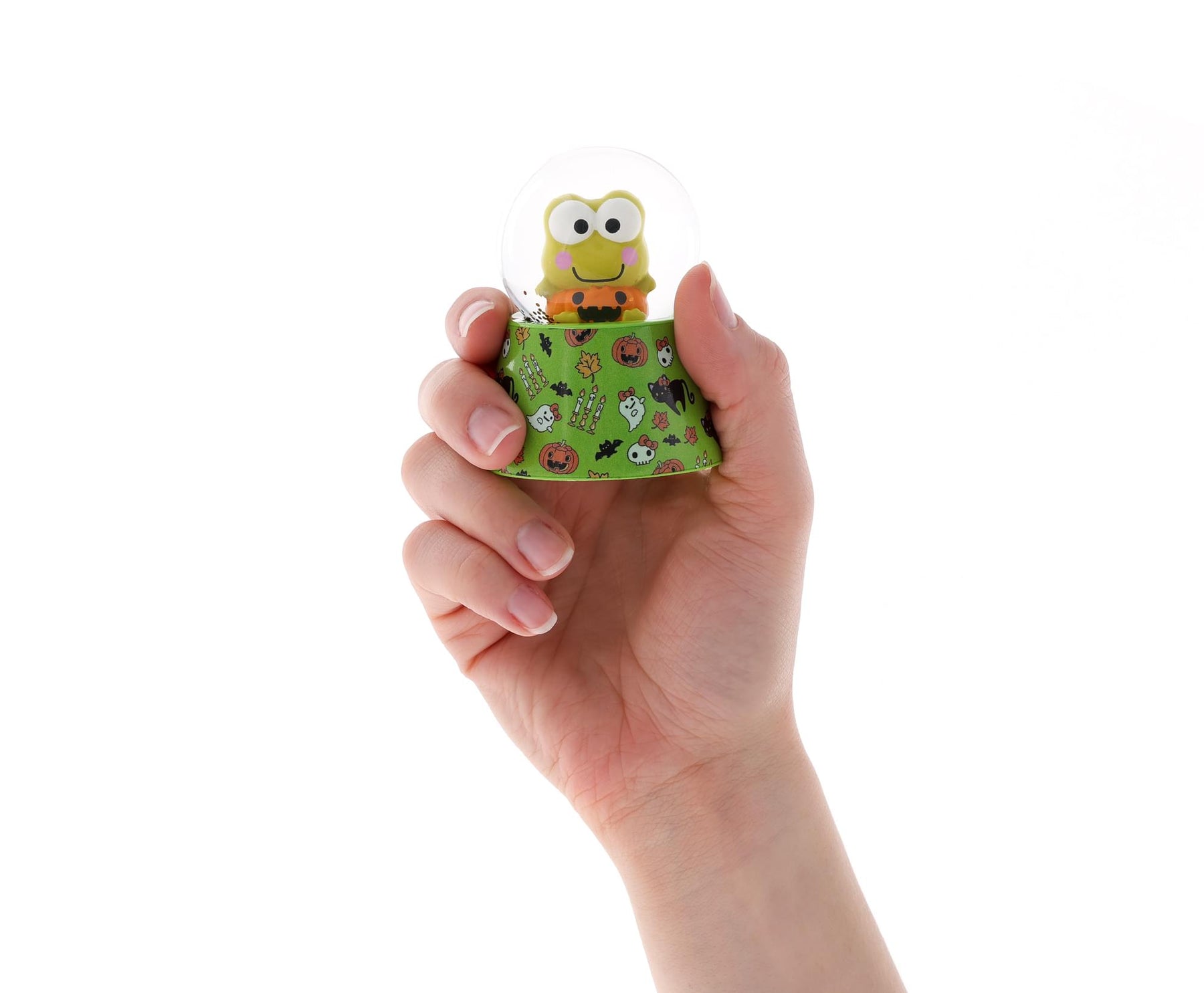 Sanrio Keroppi Halloween Mini Light-Up Snow Globe | 3 Inches Tall