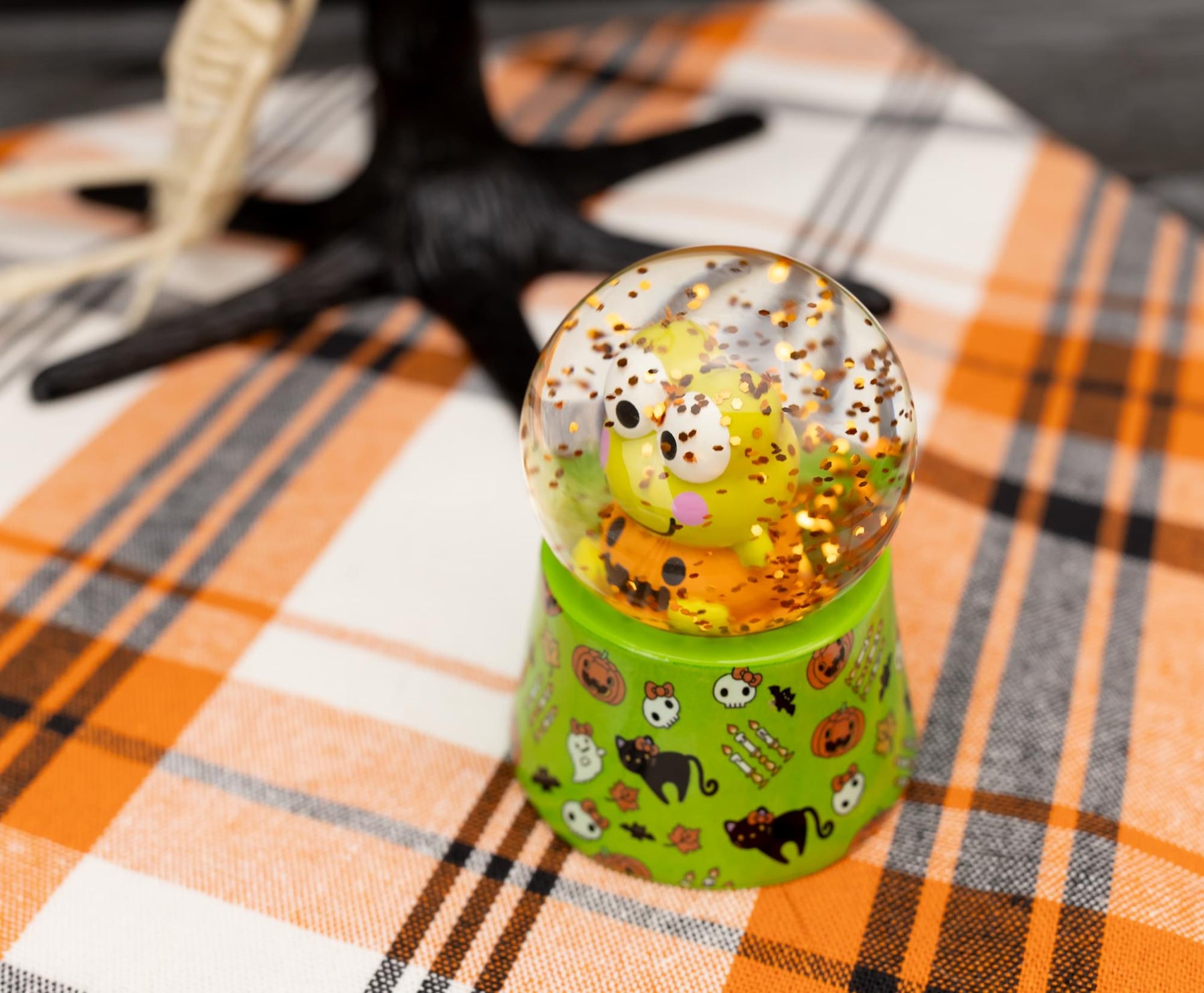 Sanrio Keroppi Halloween Mini Light-Up Snow Globe | 3 Inches Tall