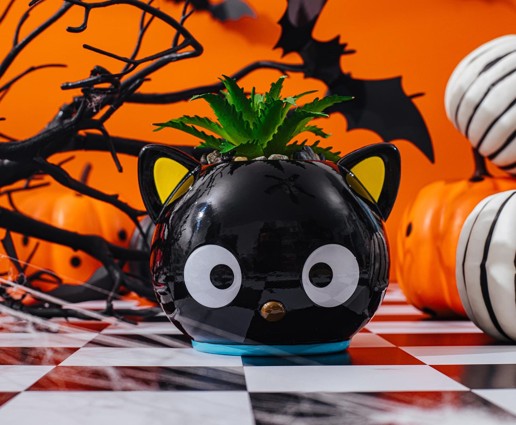 Sanrio Chococat 3-Inch Ceramic Mini Planter With Artificial Succulent