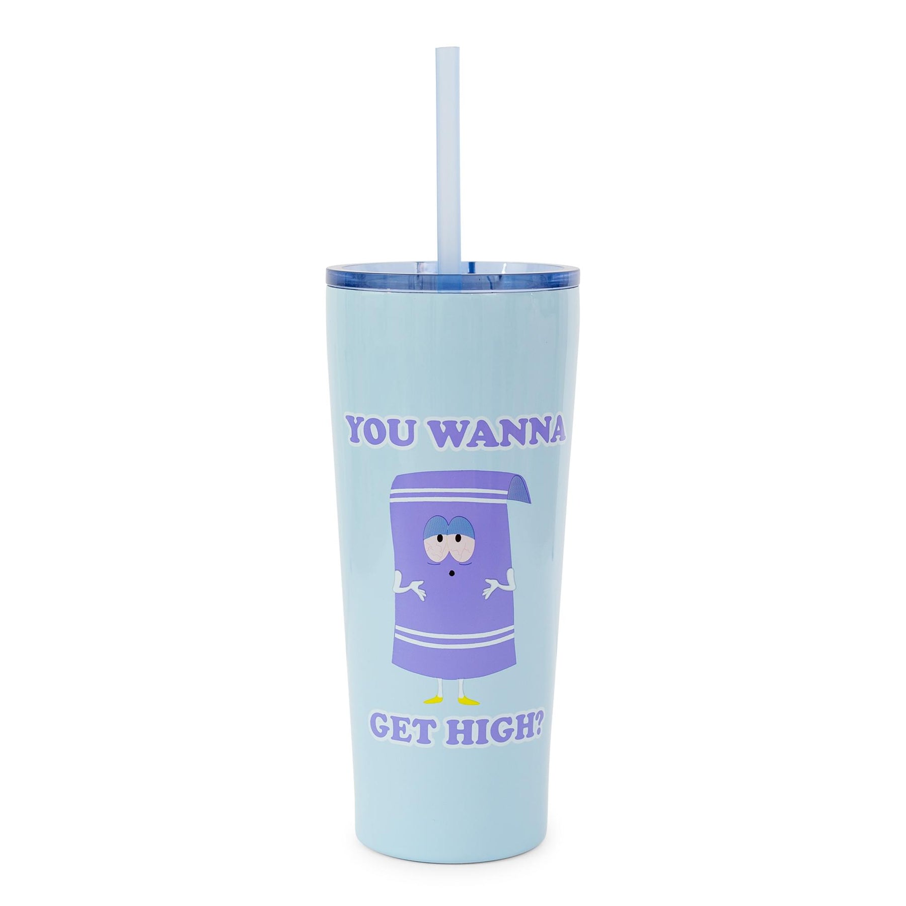 South Park Towelie Stainless Steel Tumbler With Straw | Holds 22 Ounces