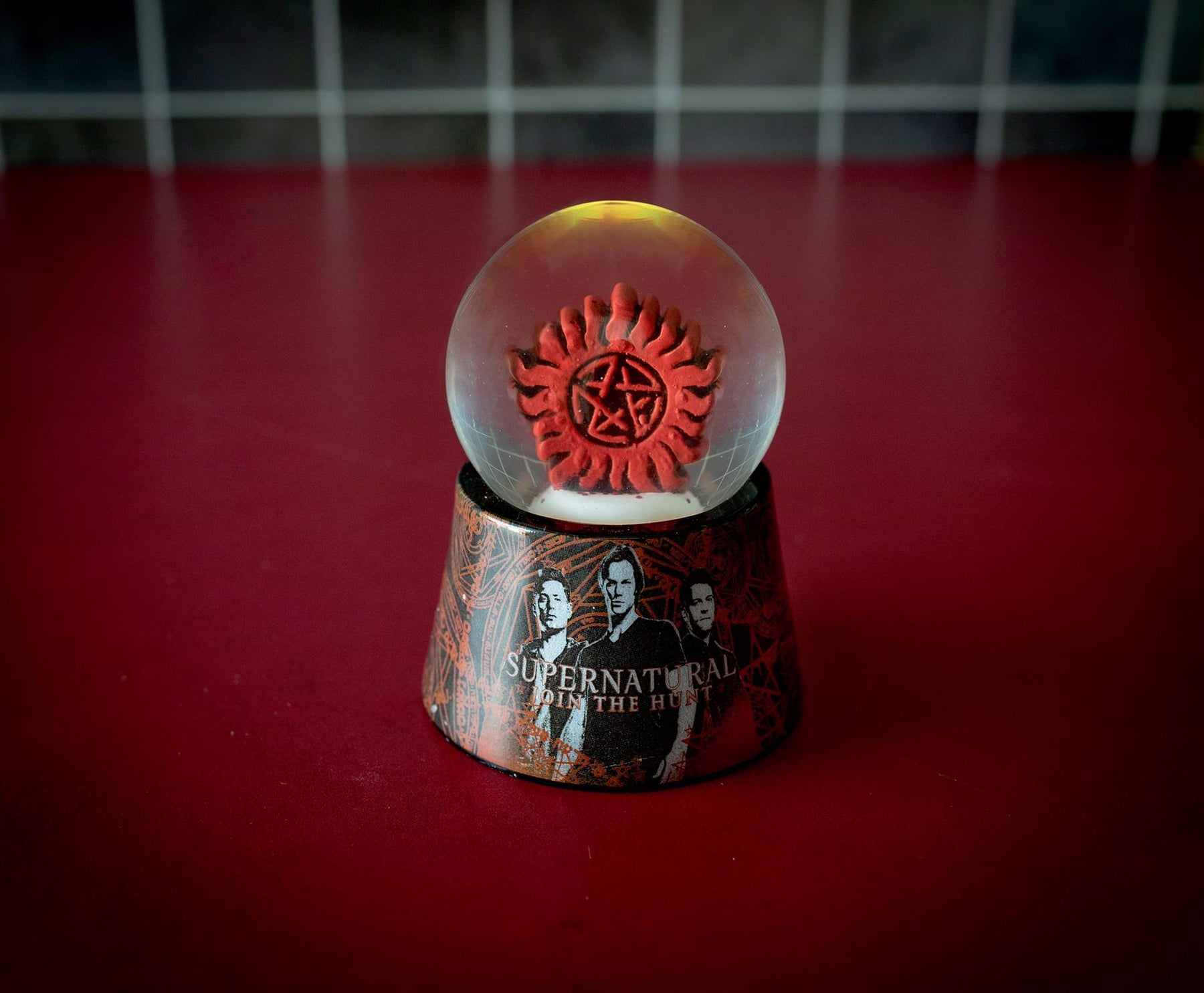 Supernatural Anti-Possession Symbol Light-Up Mini Snow Globe | 2.75 Inches Tall