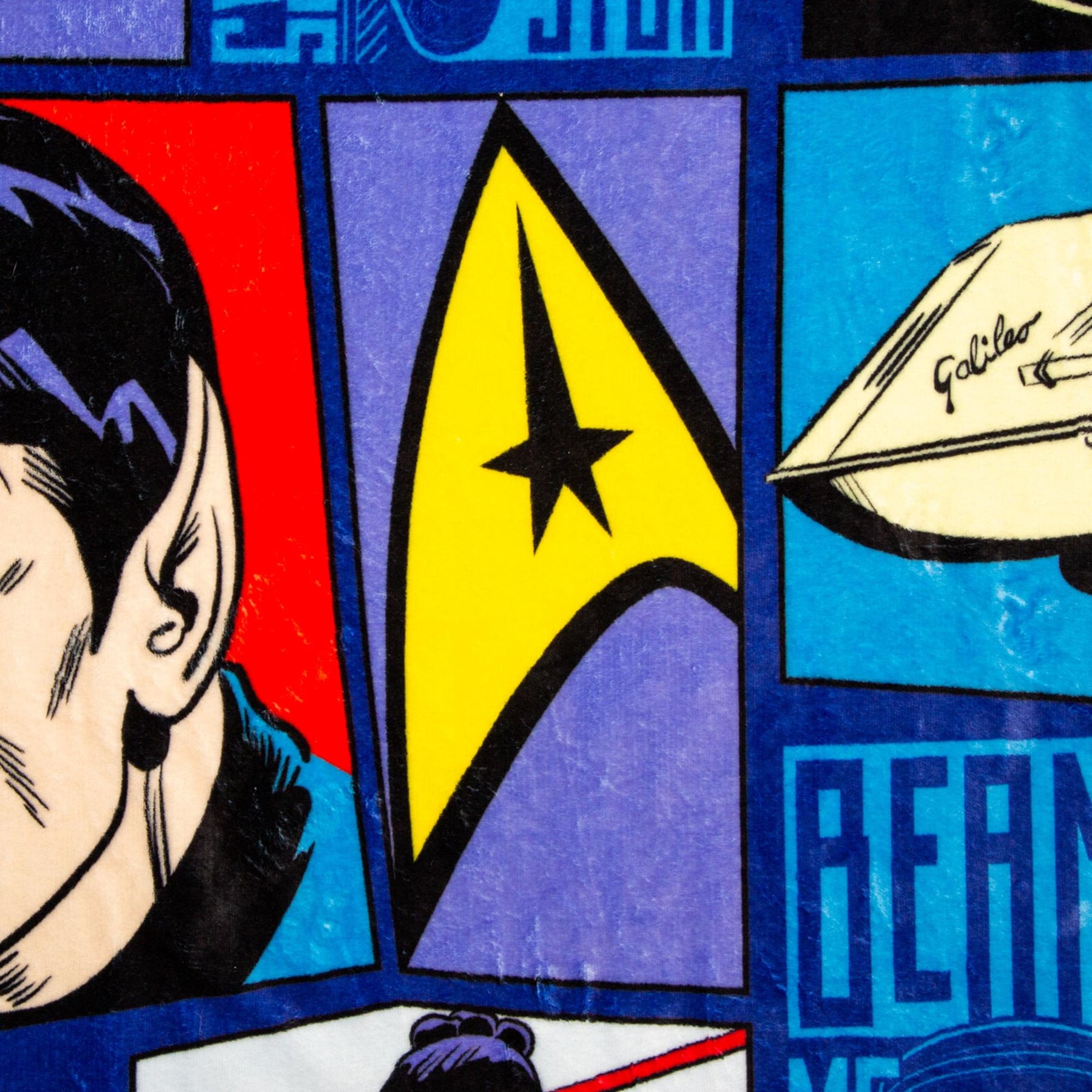 Star Trek: The Animated Series Comic Panel Throw Blanket | 50 x 60 Inches
