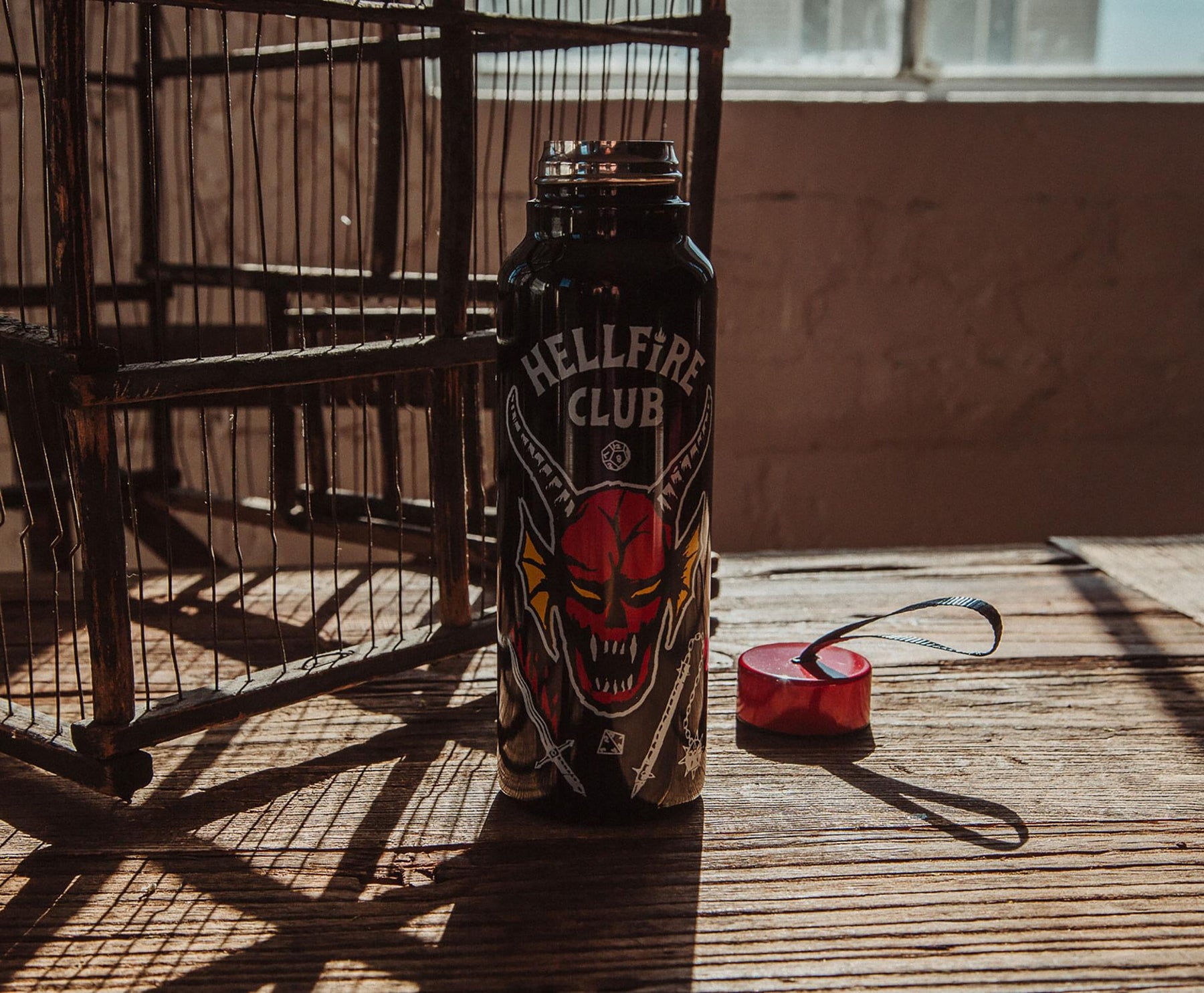 Stranger Things Hellfire Club Stainless Steel Water Bottle | Holds 27 Ounces