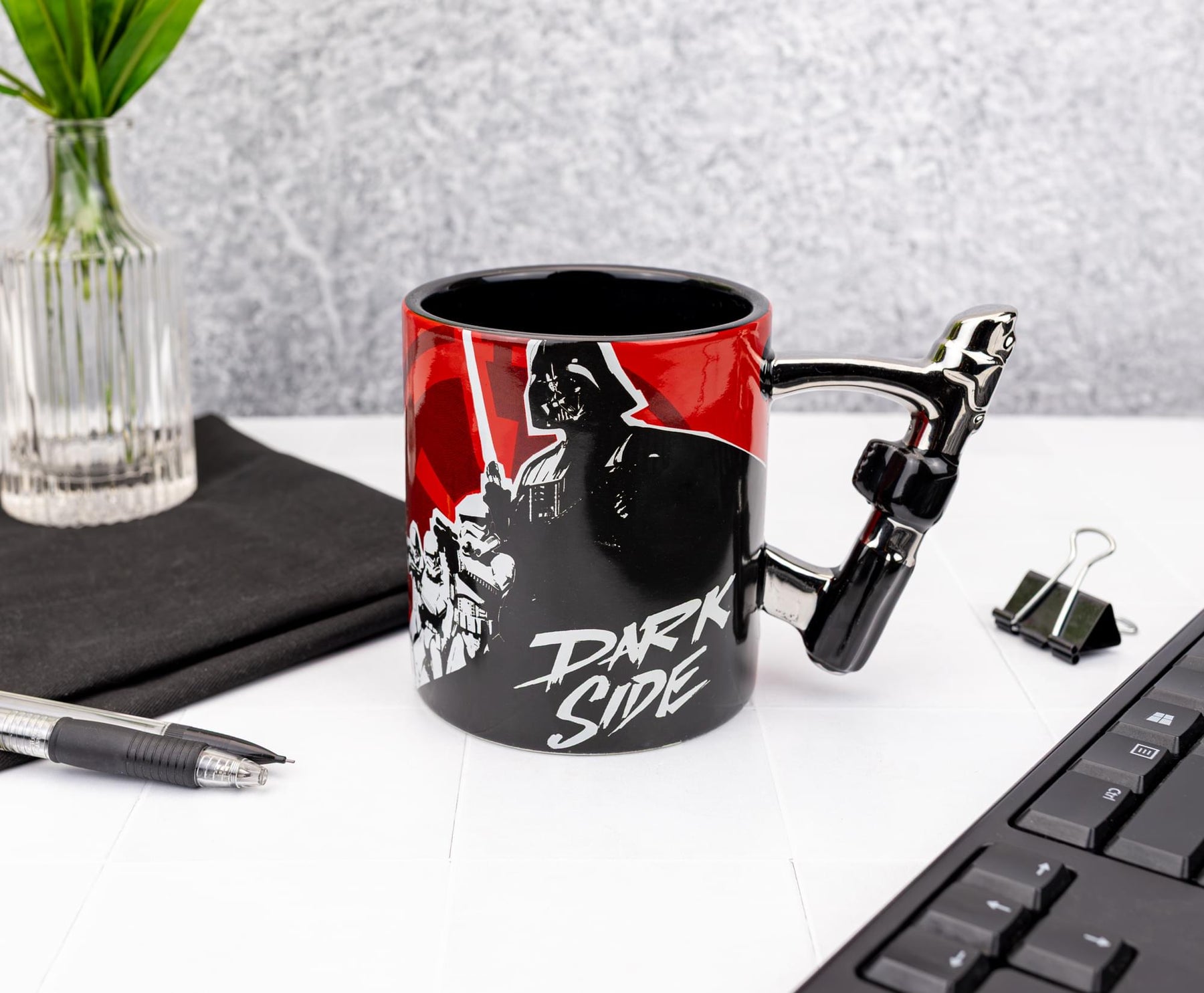Star Wars Darth Vader "Dark Side" Ceramic Mug With Sculpted Lightsaber Handle