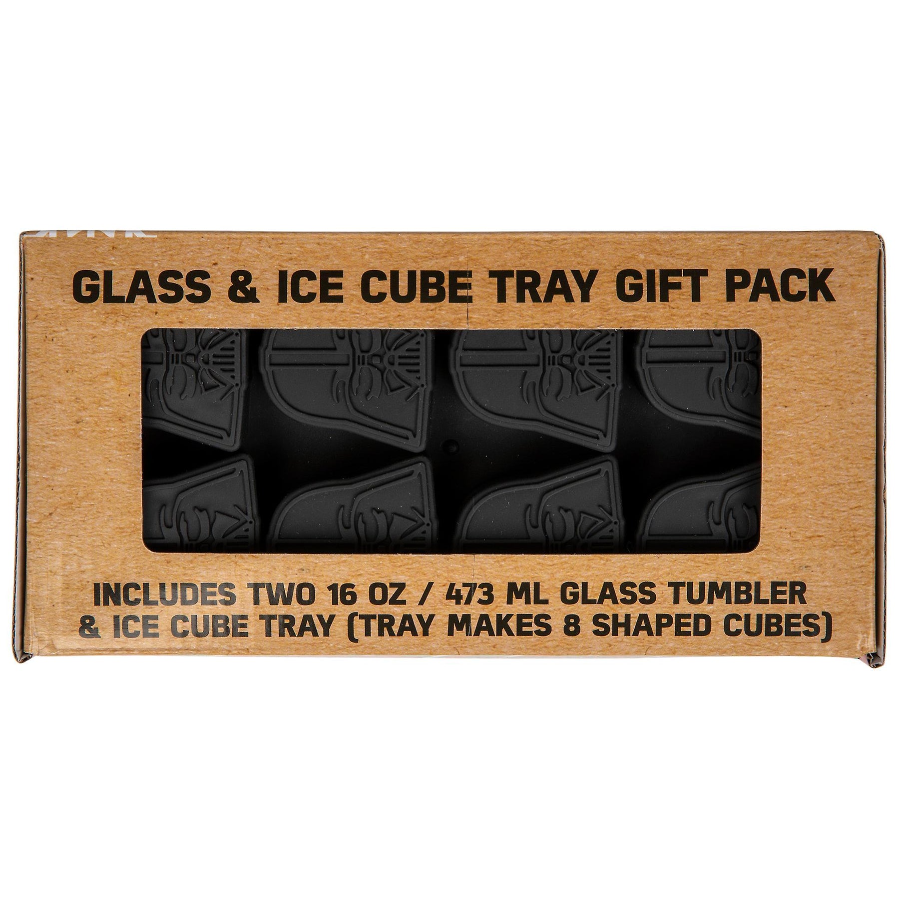 Star Wars Darth Vader Holiday Pint Glass Gift Set With Ice Cube Tray