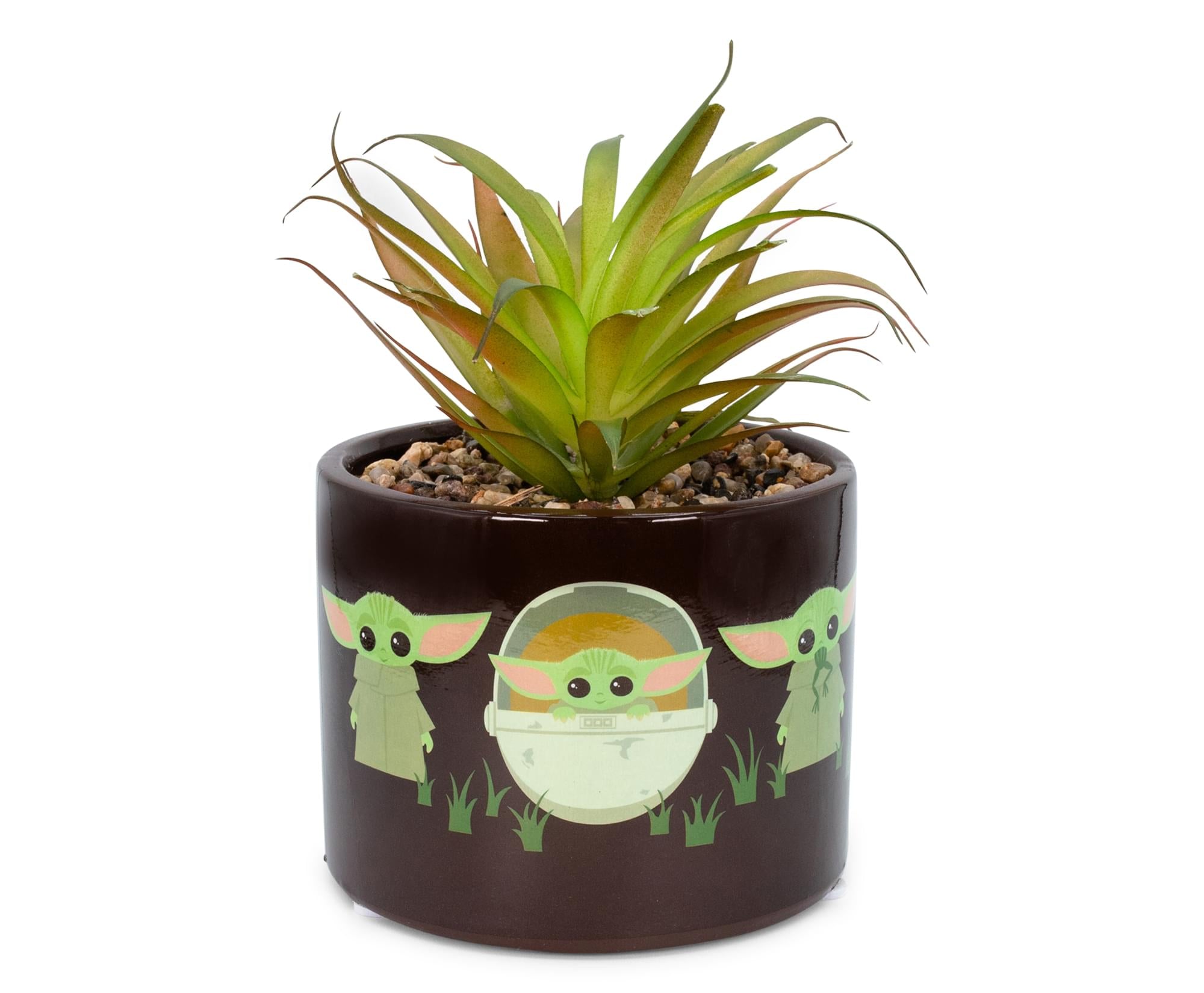 star wars succulent pot Star Wars: The Mandalorian The Child Ceramic Planter with Artificial