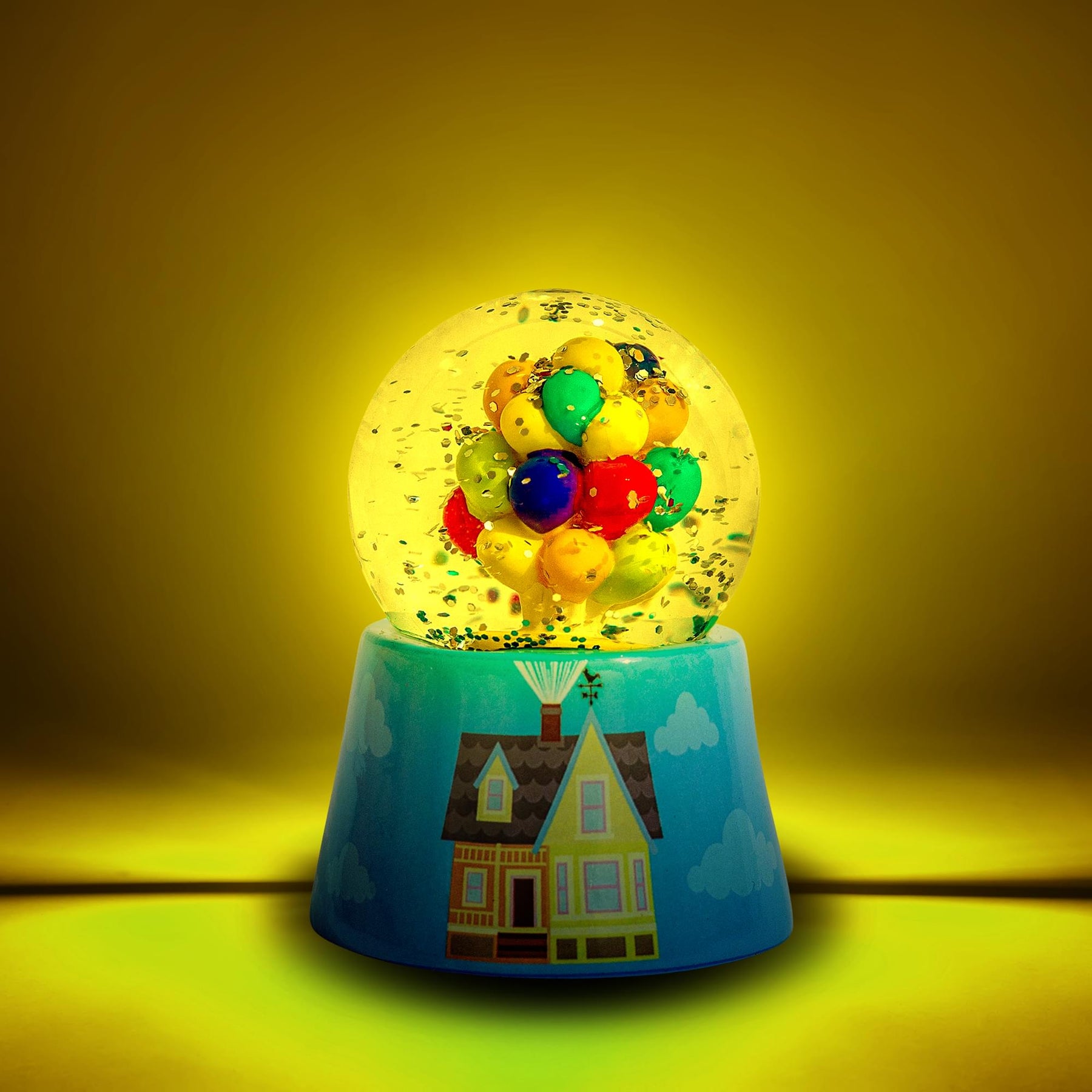 Disney Pixar UP House Light-Up Mini Snow Globe | 3 Inches Tall