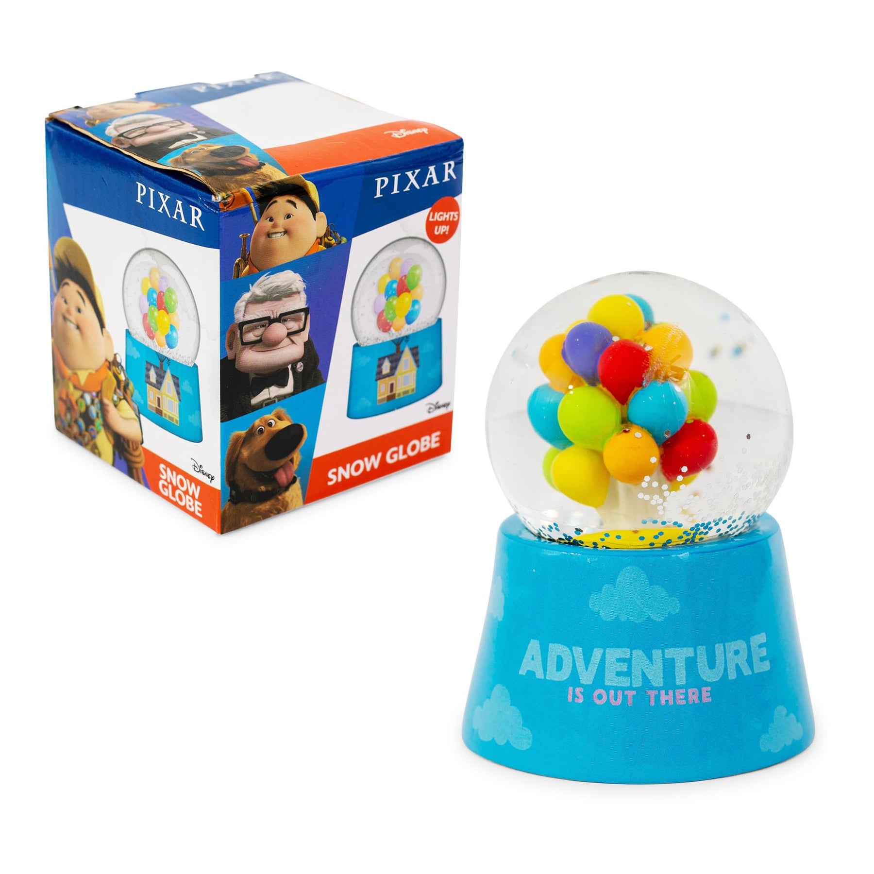 Disney Pixar UP House Light-Up Mini Snow Globe | 3 Inches Tall