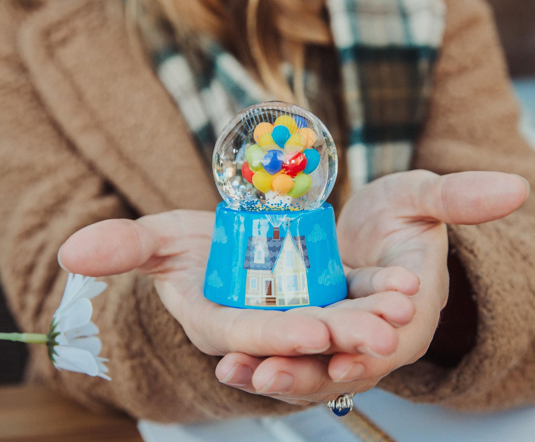 Disney Pixar UP House Light-Up Mini Snow Globe | 3 Inches Tall