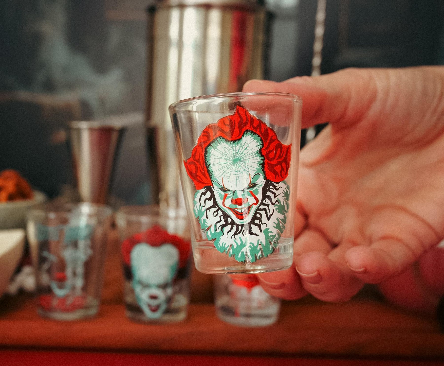 IT Pennywise 2-Ounce Mini Shot Glasses | Set of 4