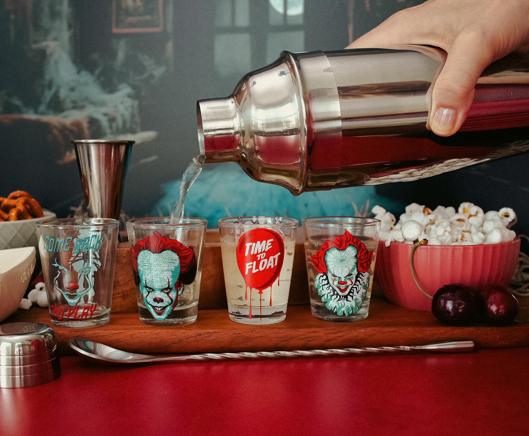 IT Pennywise 2-Ounce Mini Shot Glasses | Set of 4