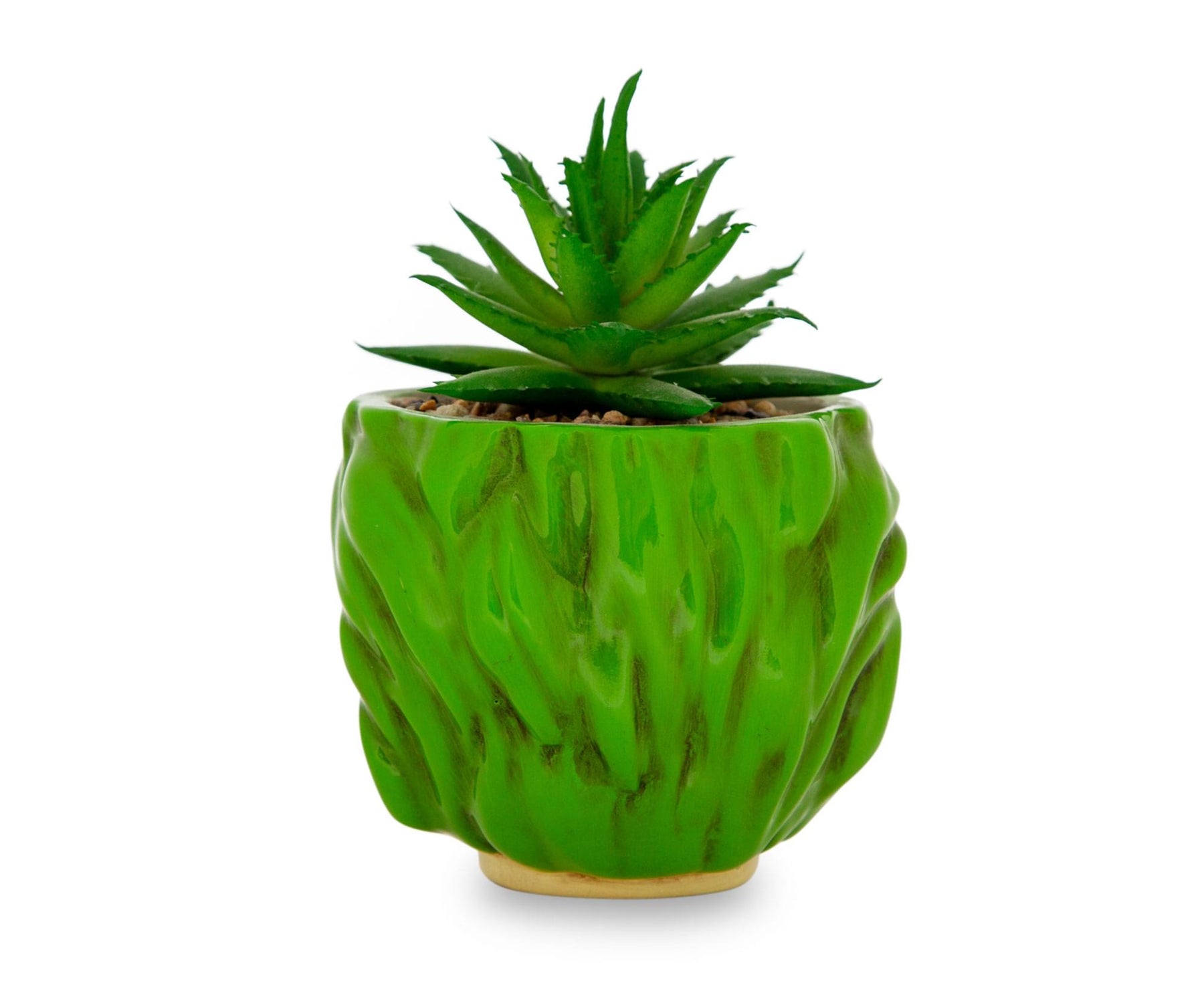 Beetlejuice Head 3-Inch Ceramic Mini Planter with Artificial Succulent