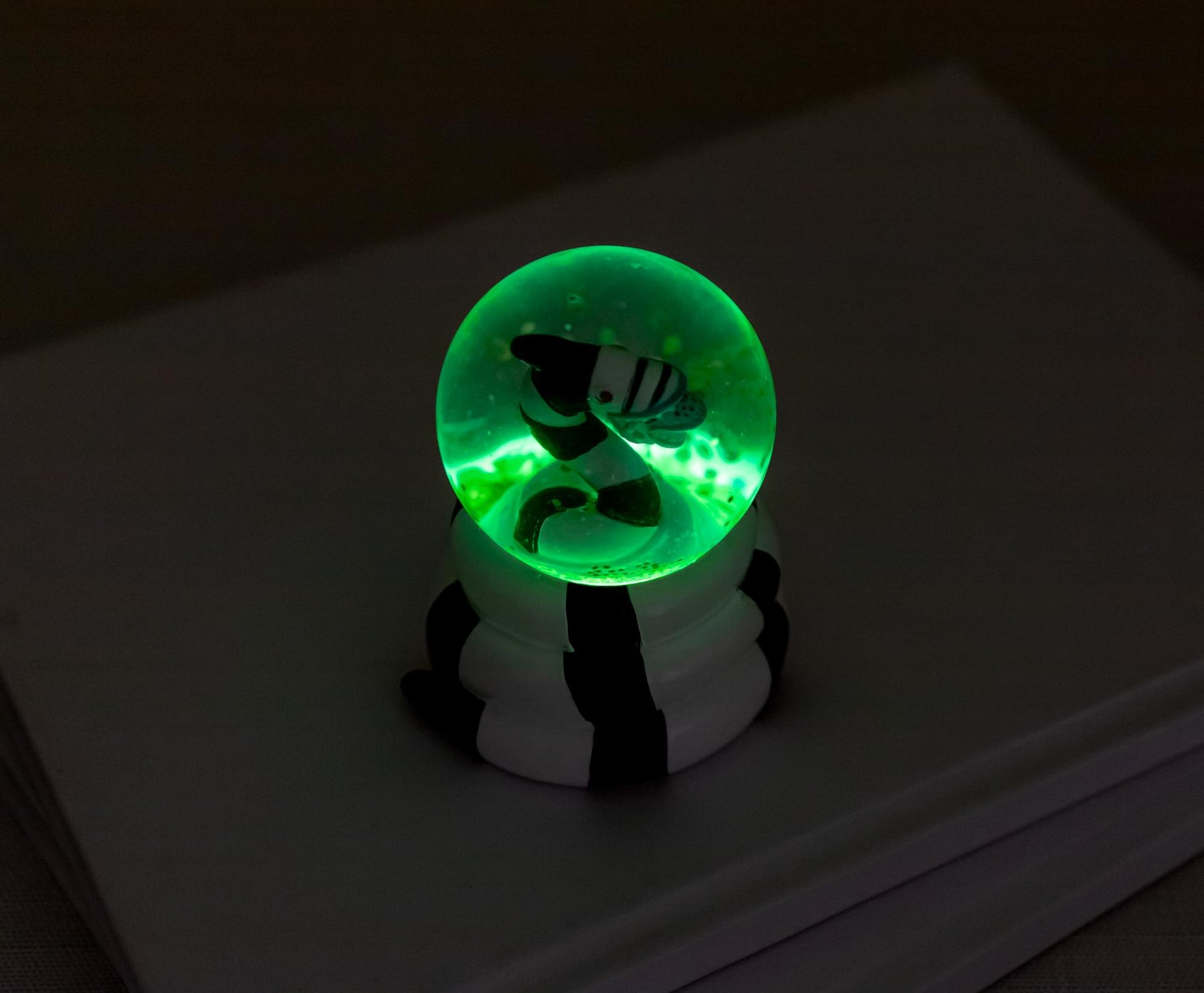 Beetlejuice Sandworm Mini Light-Up Snow Globe | 3 Inches Tall