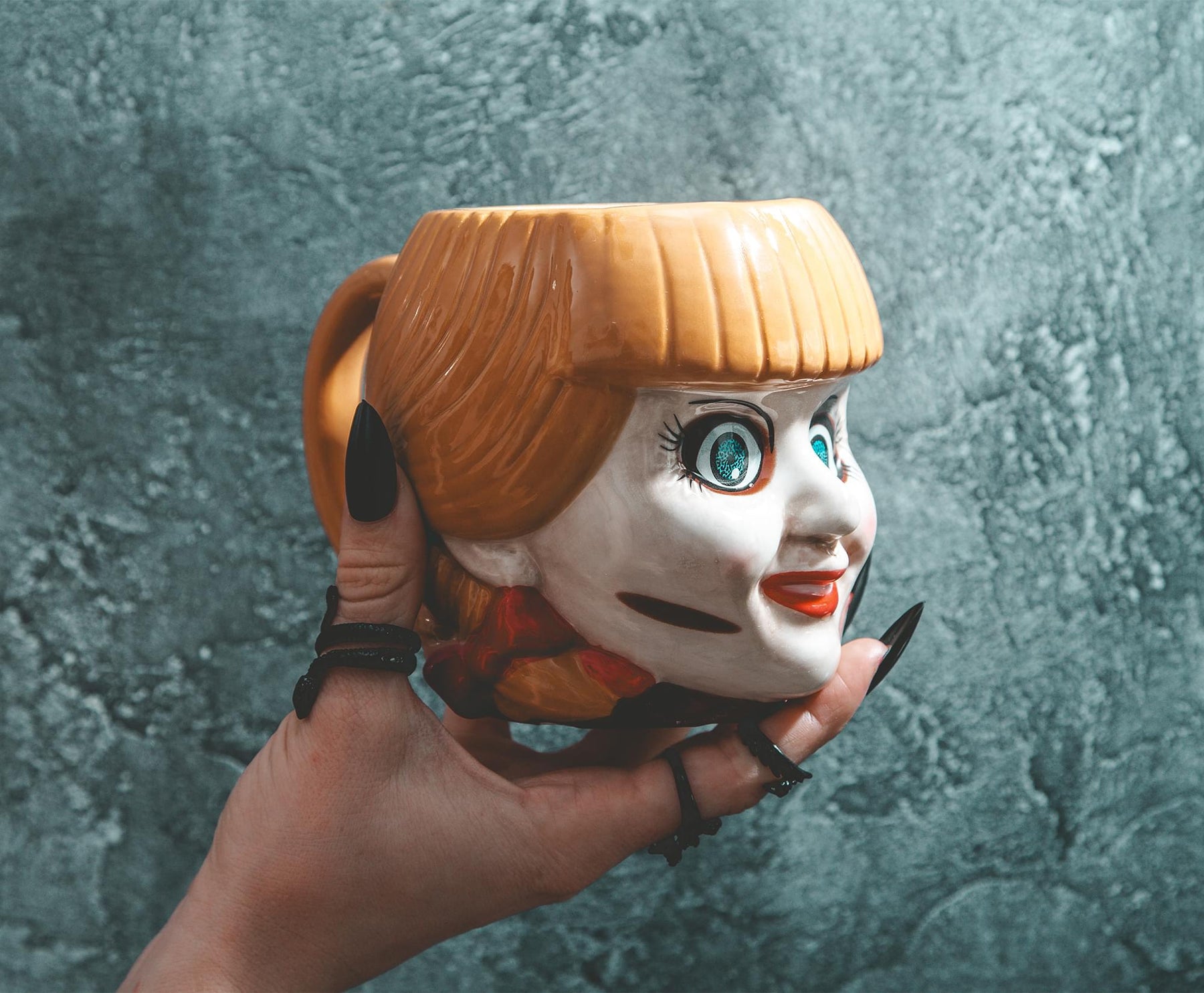 The Conjuring Annabelle Head Sculpted Ceramic Mug | Holds 20 Ounces