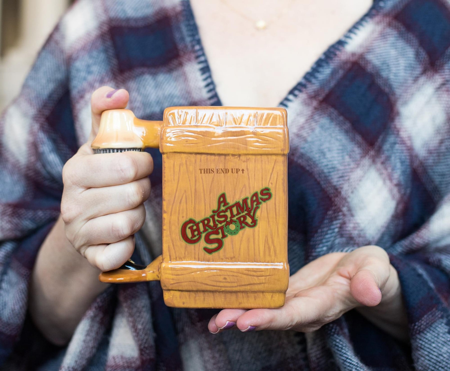 A Christmas Story Leg Lamp Fragile Box 3D Sculpted Coffee Mug | Holds 20 Ounces