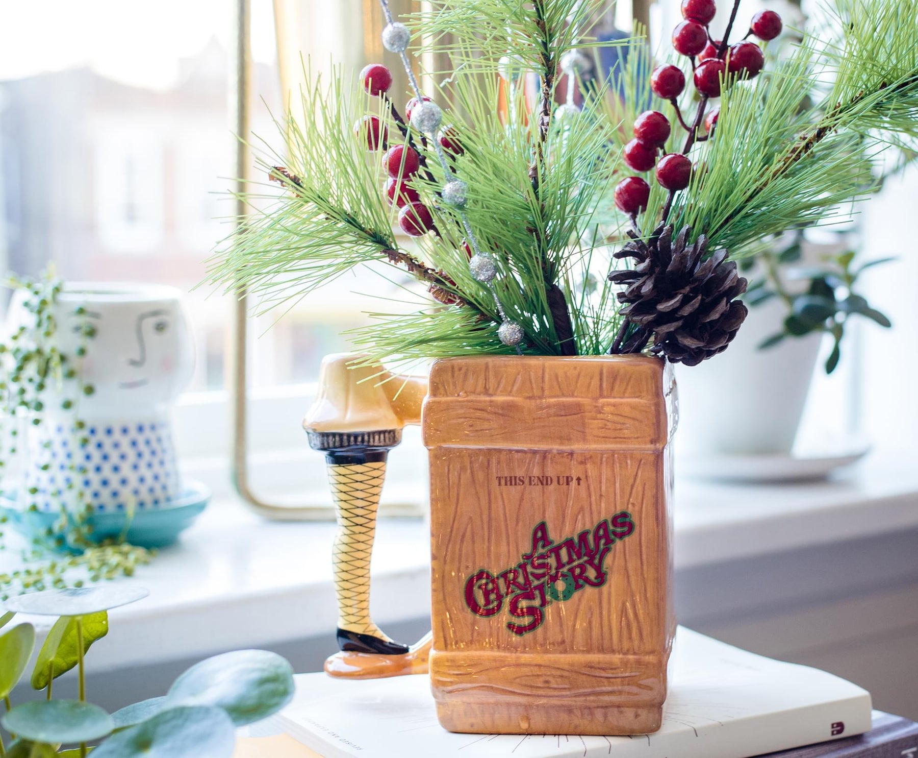 A Christmas Story Leg Lamp Fragile Box 3D Sculpted Coffee Mug | Holds 20 Ounces