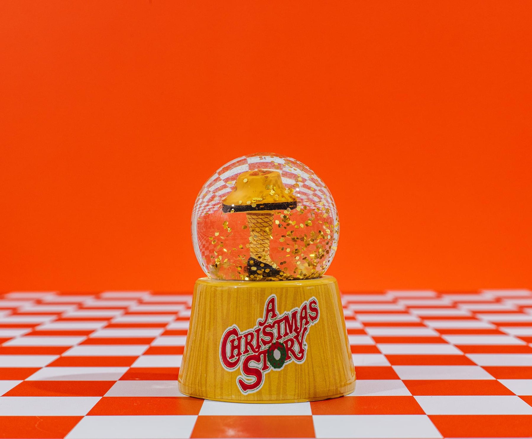 A Christmas Story Leg Lamp Mini Light-Up Snow Globe | 3 Inches Tall