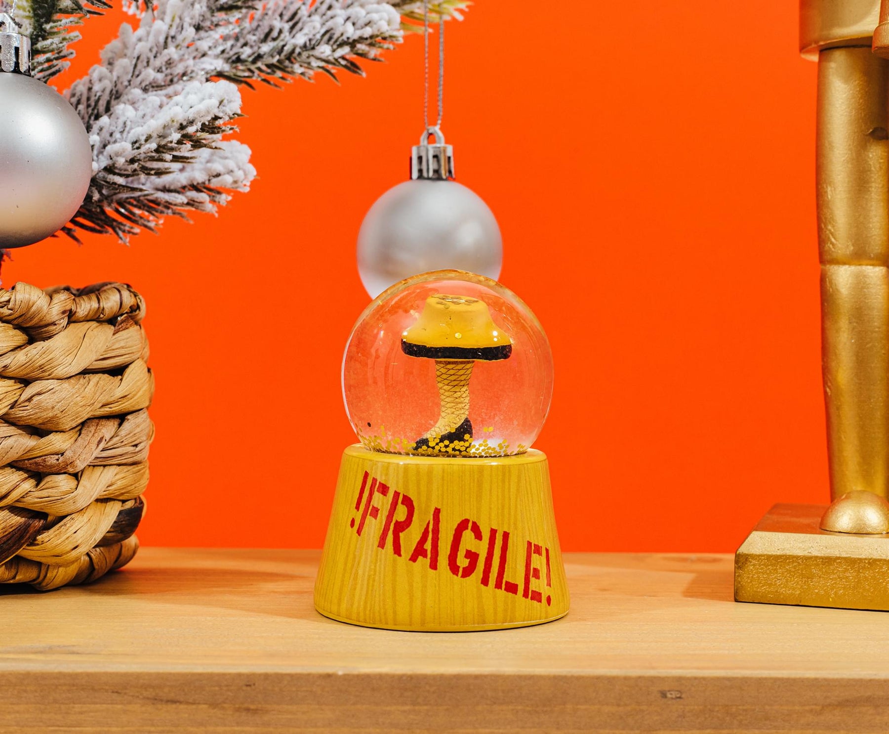 A Christmas Story Leg Lamp Mini Light-Up Snow Globe | 3 Inches Tall