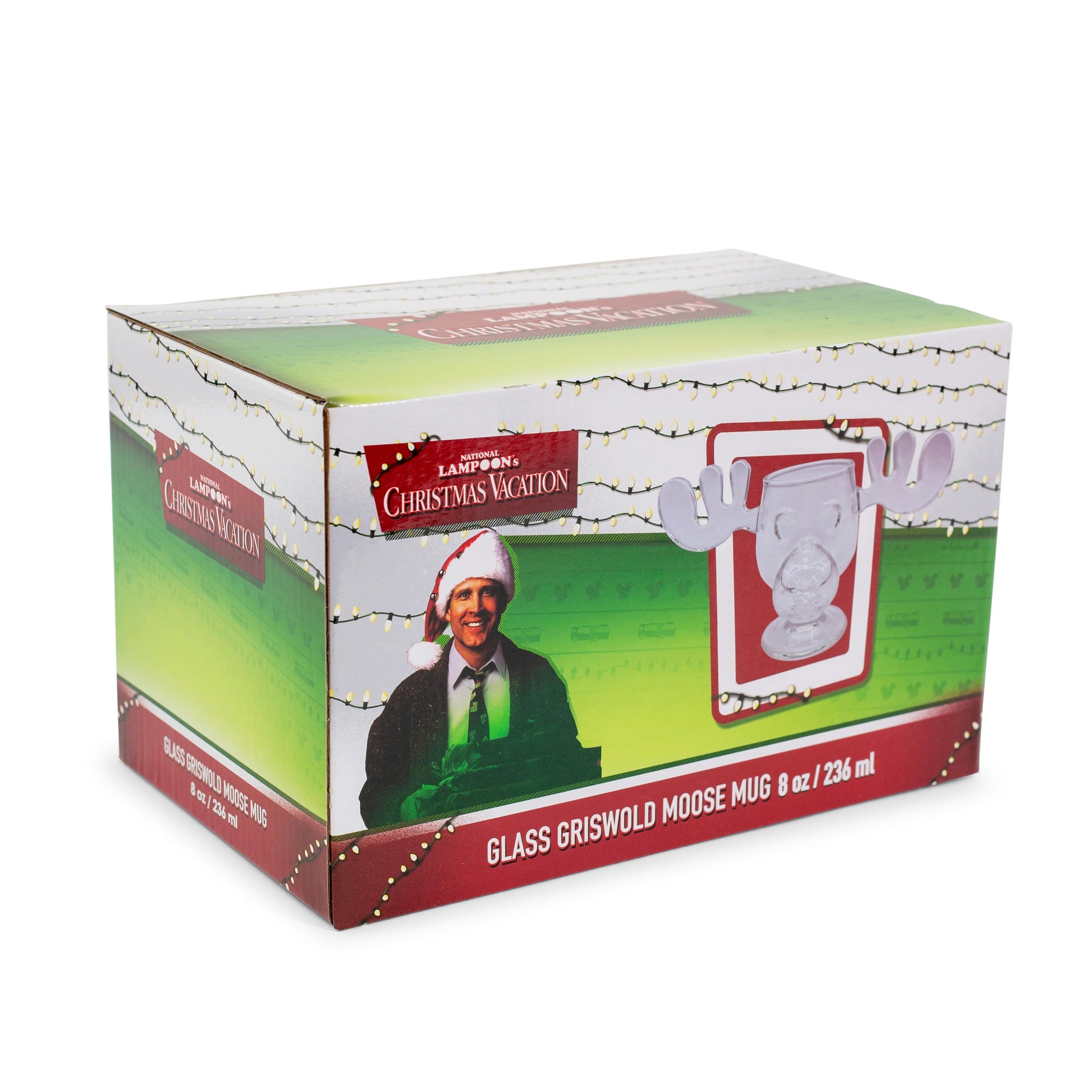 National Lampoon's Christmas Vacation Marty Moose 8-Ounce Sculpted Glass Cup