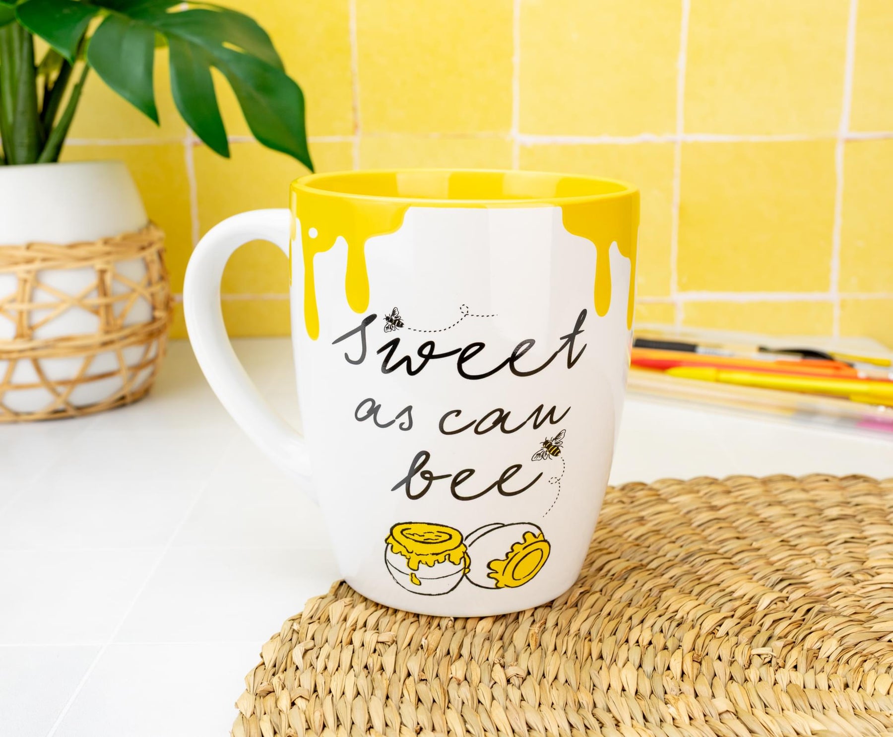Disney Winnie The Pooh "Sweet As Can Bee" Ceramic Mug | Holds 25 Ounces