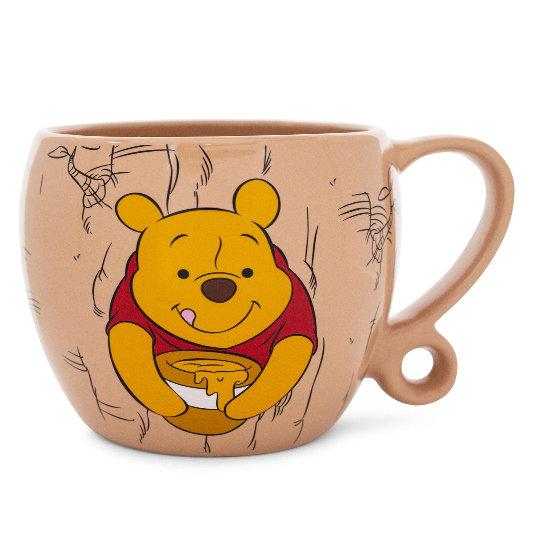 Disney Winnie the Pooh Stuck in Tree Ceramic Coffee Cup With Loop Handle