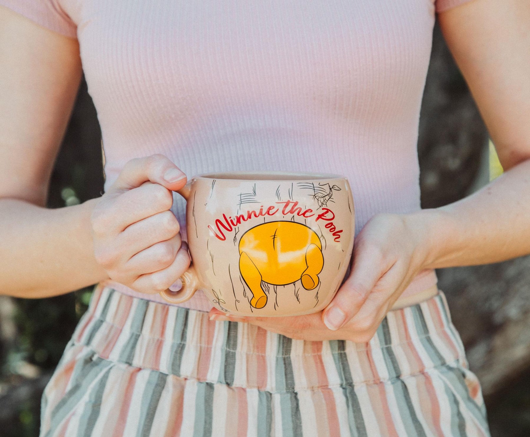 Disney Winnie the Pooh Stuck in Tree Ceramic Coffee Cup With Loop Handle