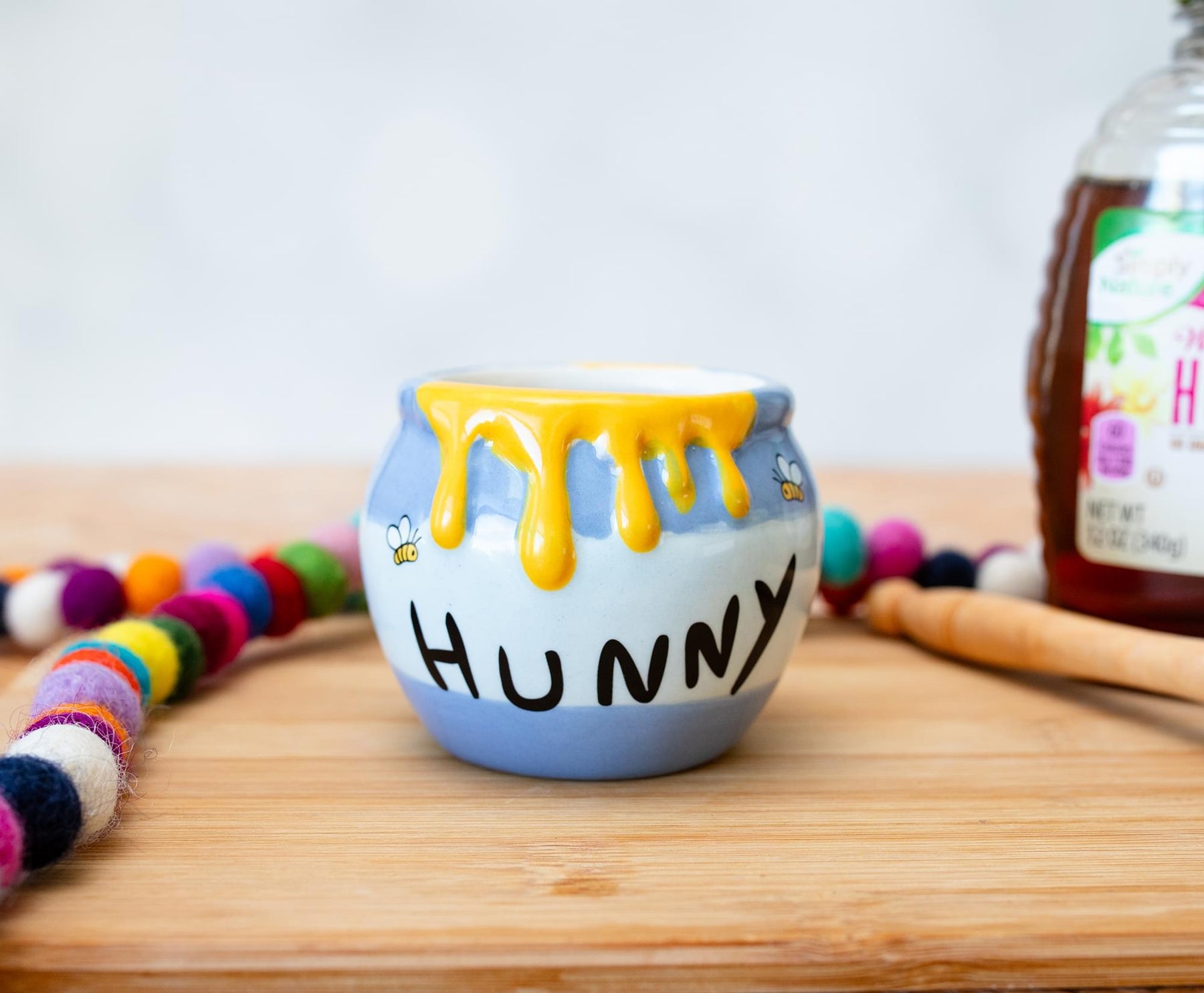Disney Winnie the Pooh Hunny Pot Sculpted Ceramic Mini Cup | Holds 2 Ounces