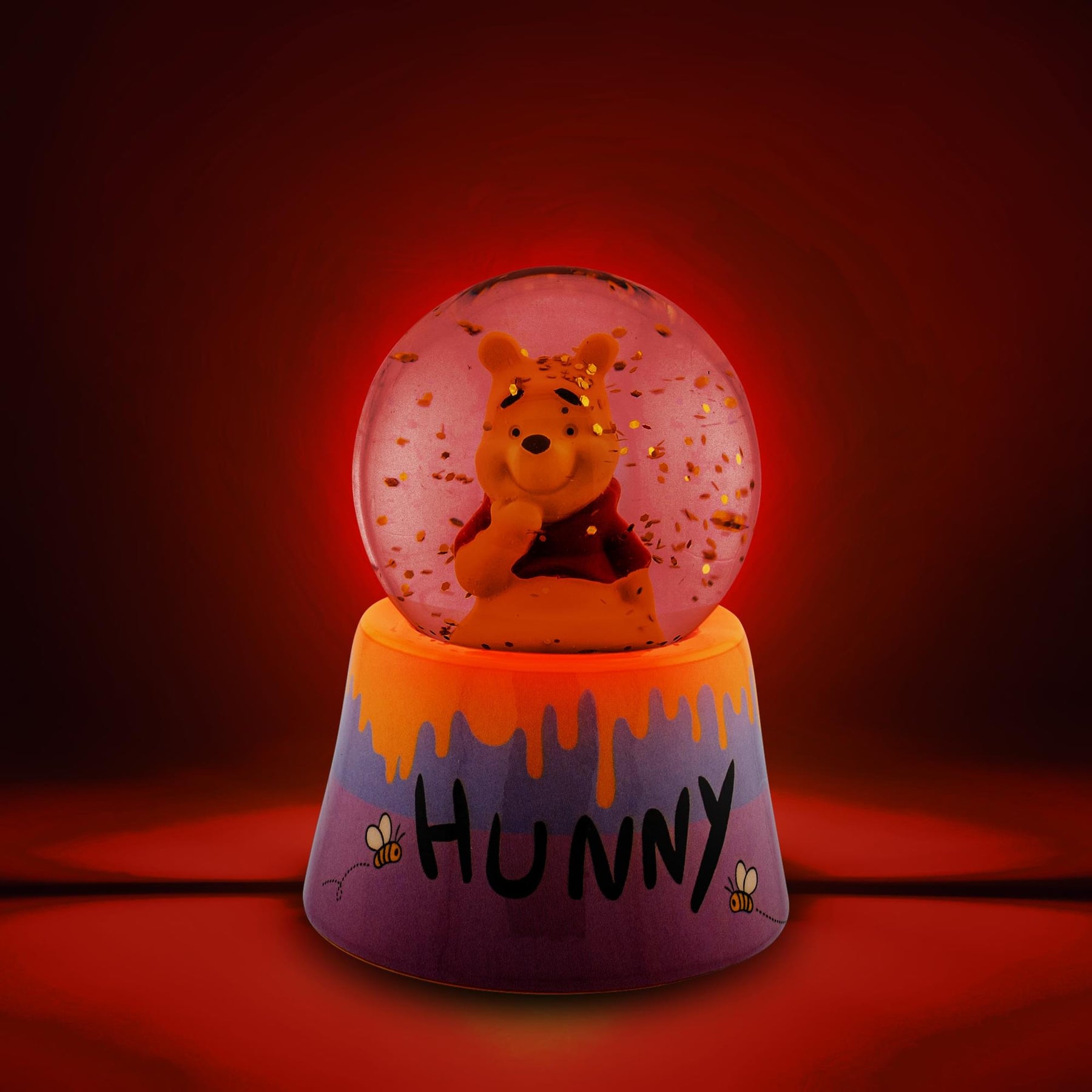 Disney Winnie the Pooh "Oh, Bother" Light-Up Mini Snow Globe | 2.75 Inches Tall