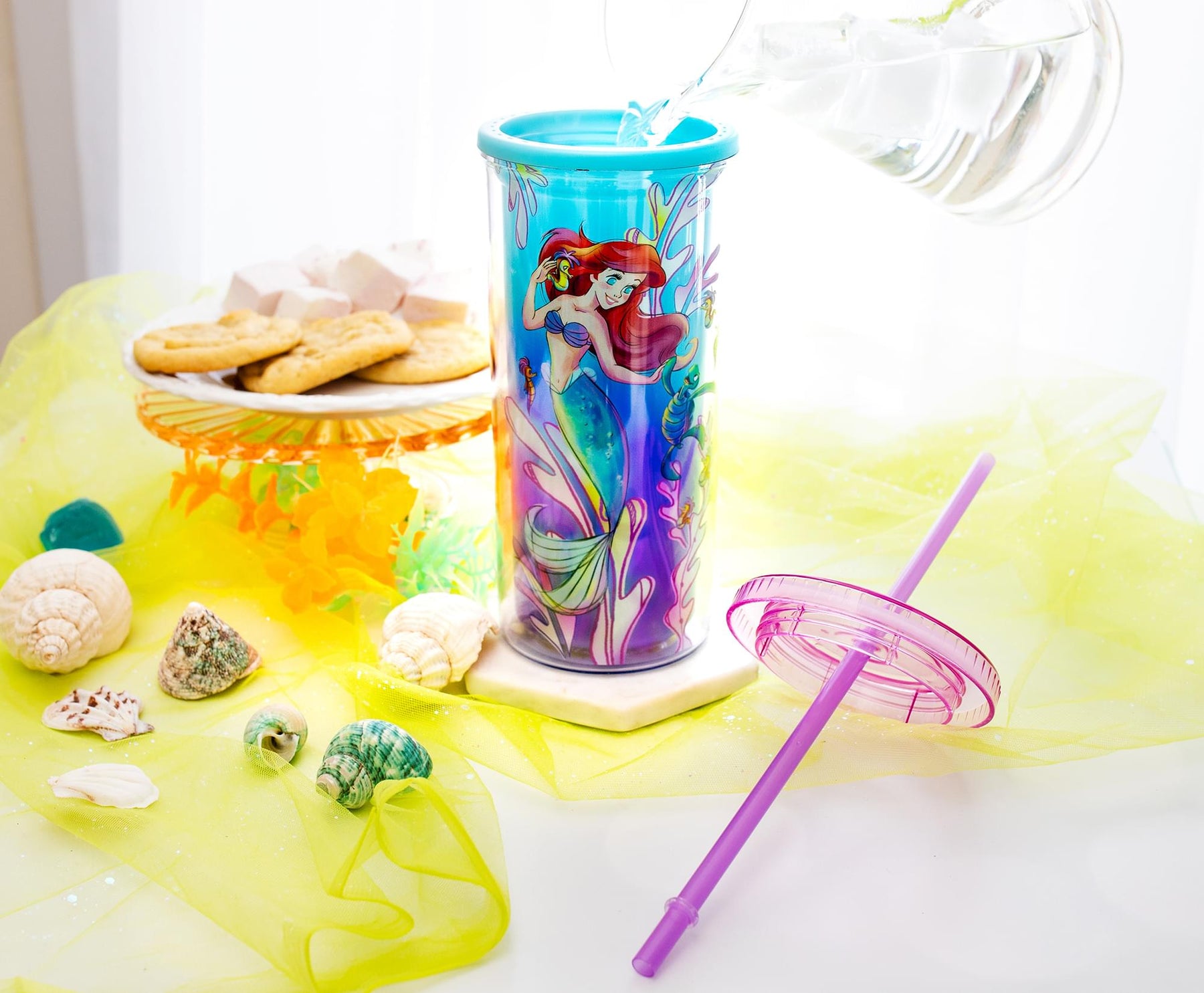 Disney The Little Mermaid Ariel and Friends Color-Changing Plastic Tumbler