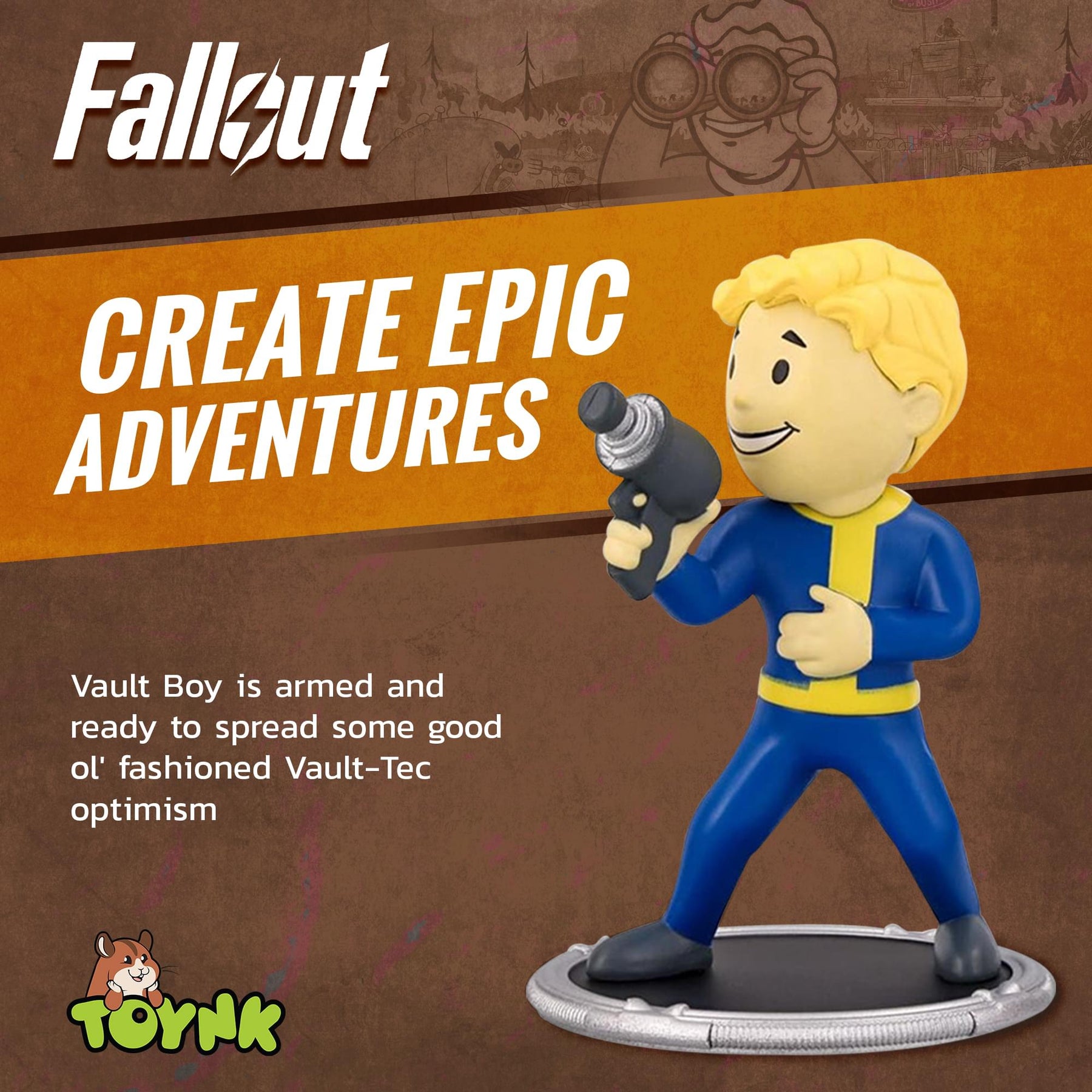 Fallout Excavator and Vault Boy (Gun) Mini Figure Set (Build-a-Figure Deathclaw)