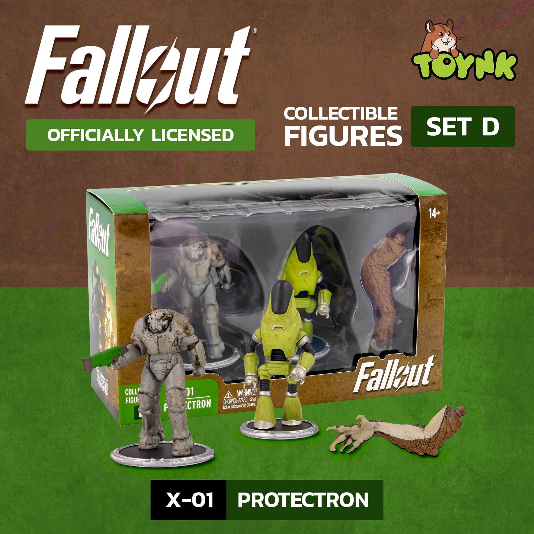 Fallout X01 and Protectron Mini Figure Set (Build-a-Figure Deathclaw)