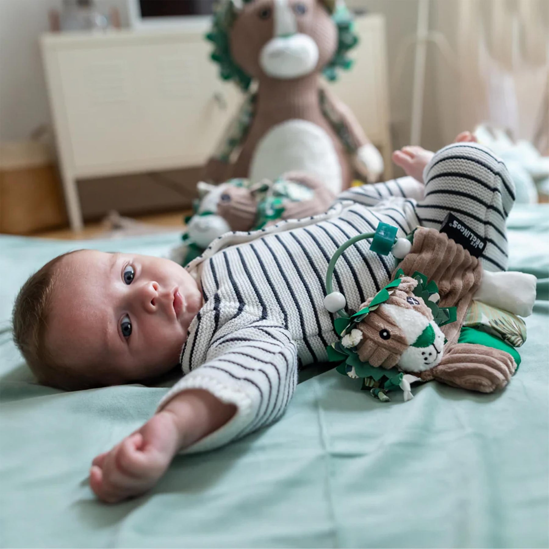 Les Deglingos Baby Activity Rattle | Jelekros the Lion