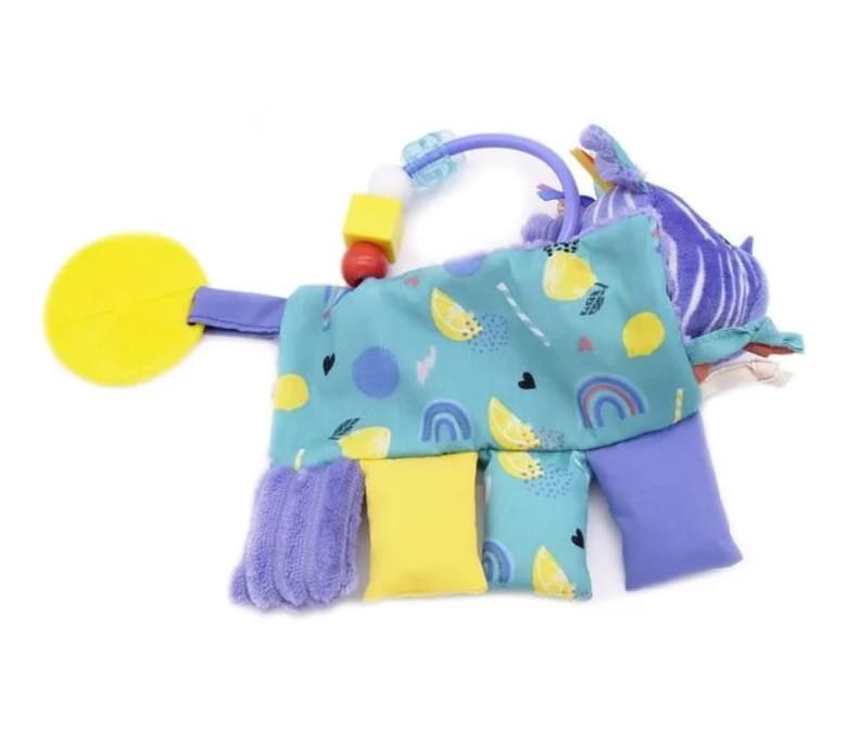 Les Delingos Baby Activity Rattle | Kiprokos the Zebra