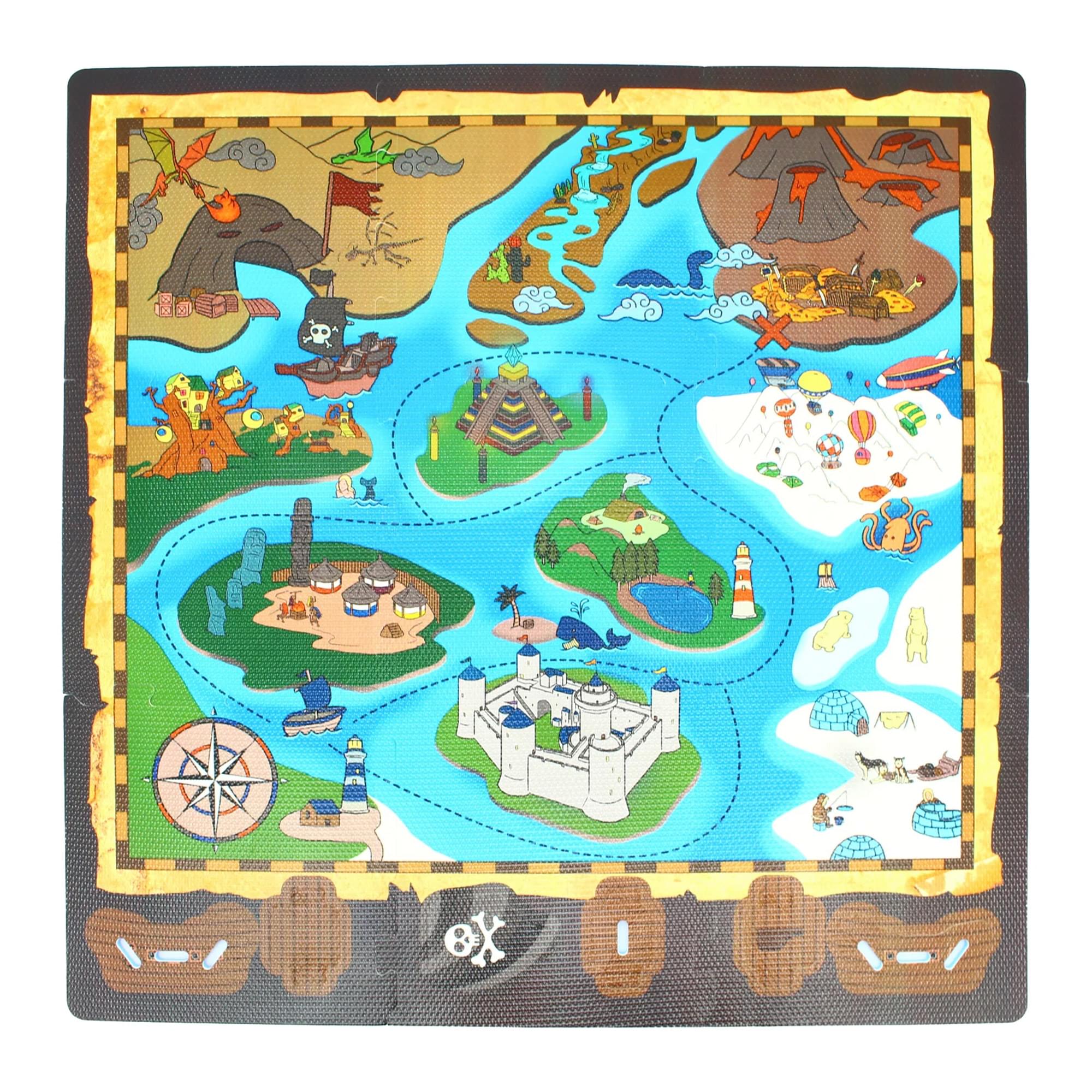 Sunta Play Mat DIY Treasure Map and Ship | Free Shipping