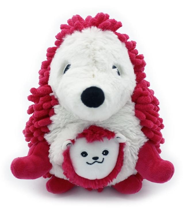 Les Delingos Ptipotos Mom and Baby Hedgehog | Red