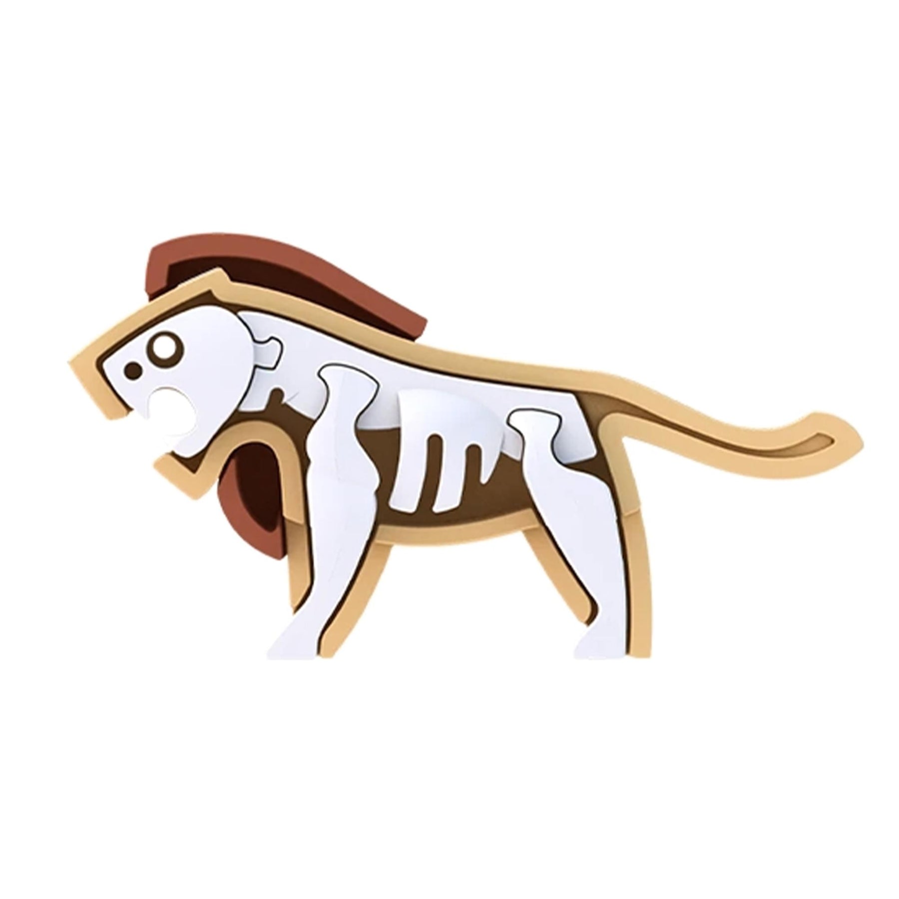 Animal Lion Magnetic Puzzle Toy