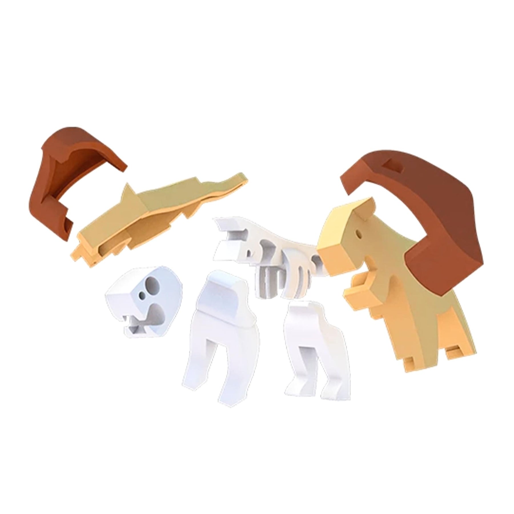 Animal Lion Magnetic Puzzle Toy
