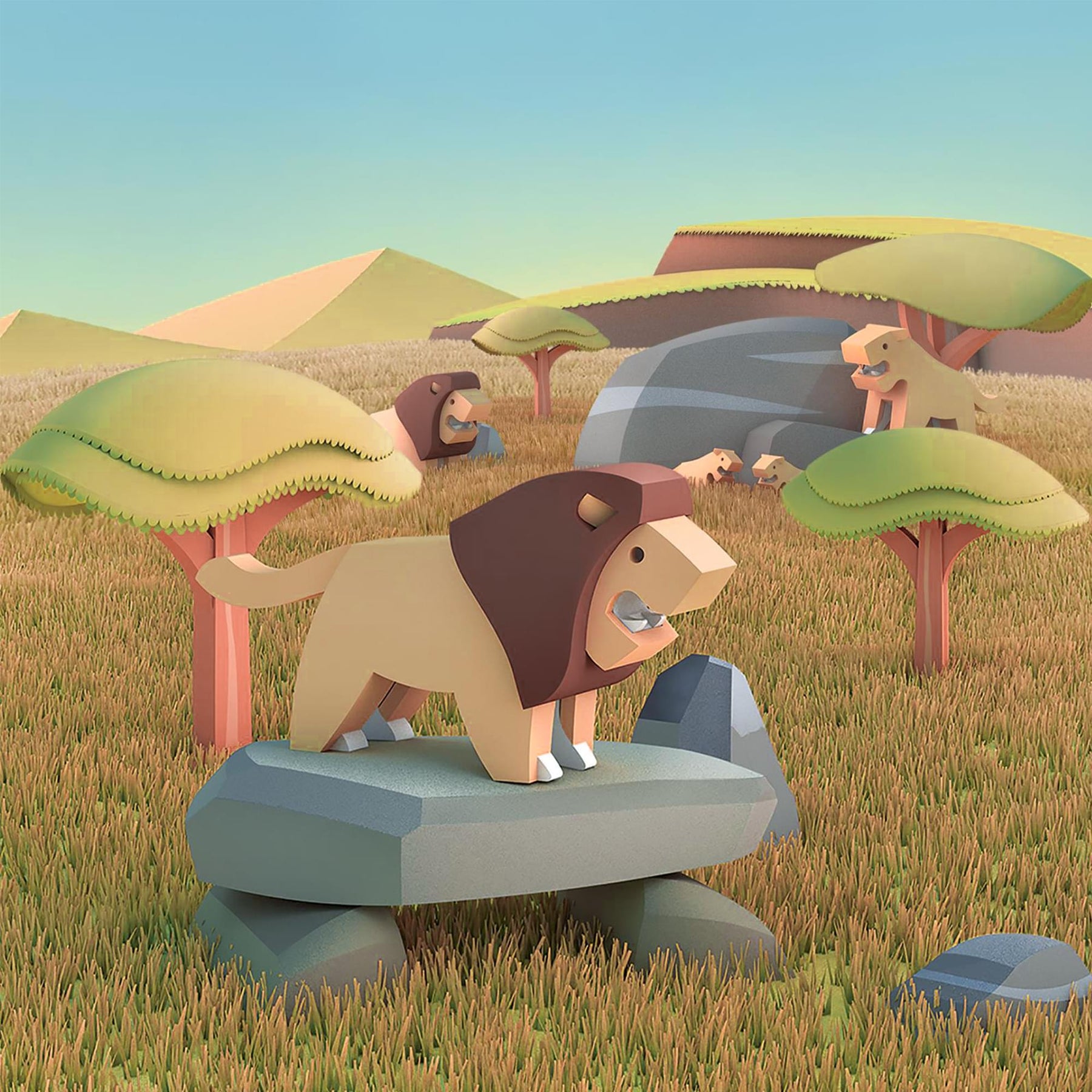 Animal Lion Magnetic Puzzle Toy