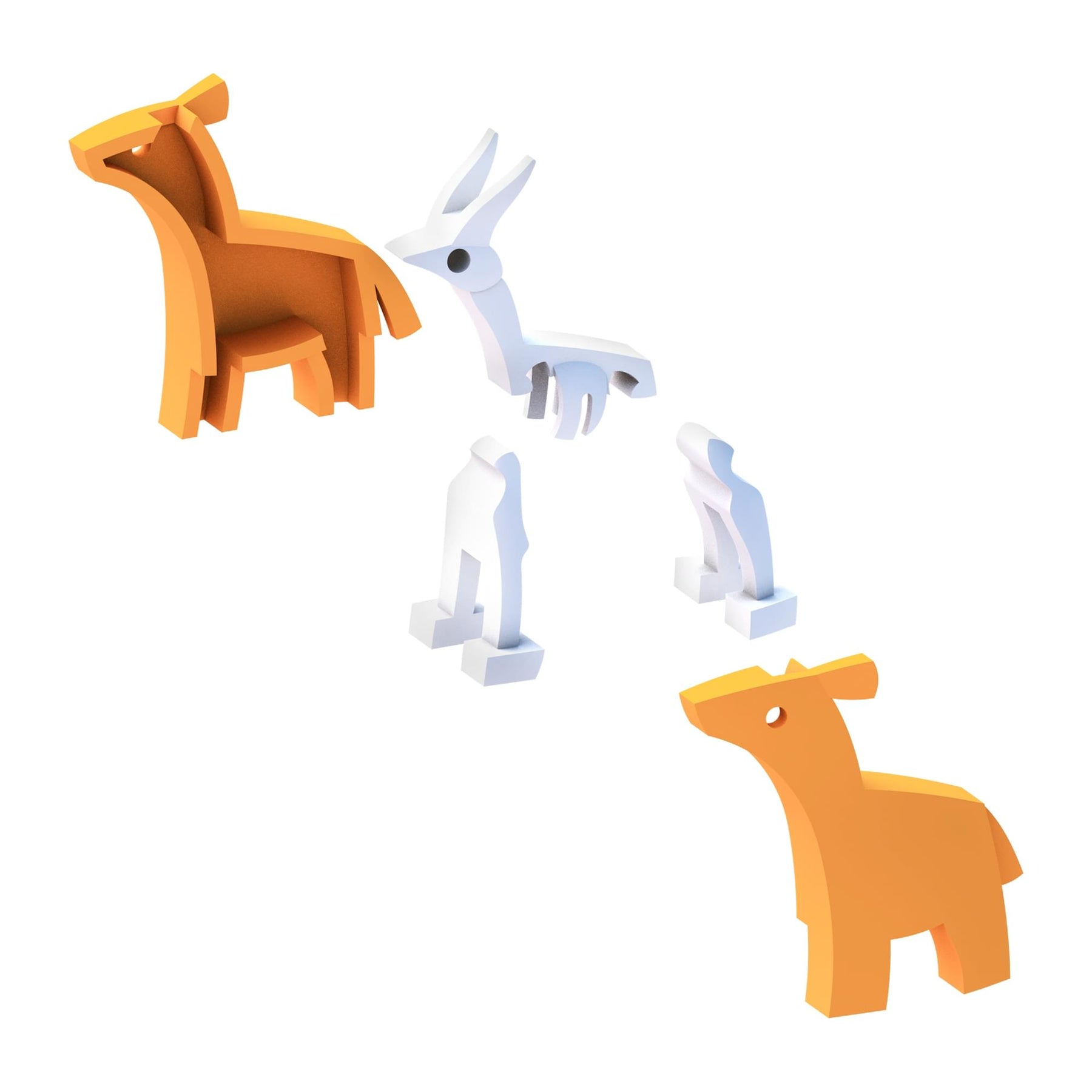 Animal Impala Magnetic Puzzle Toy