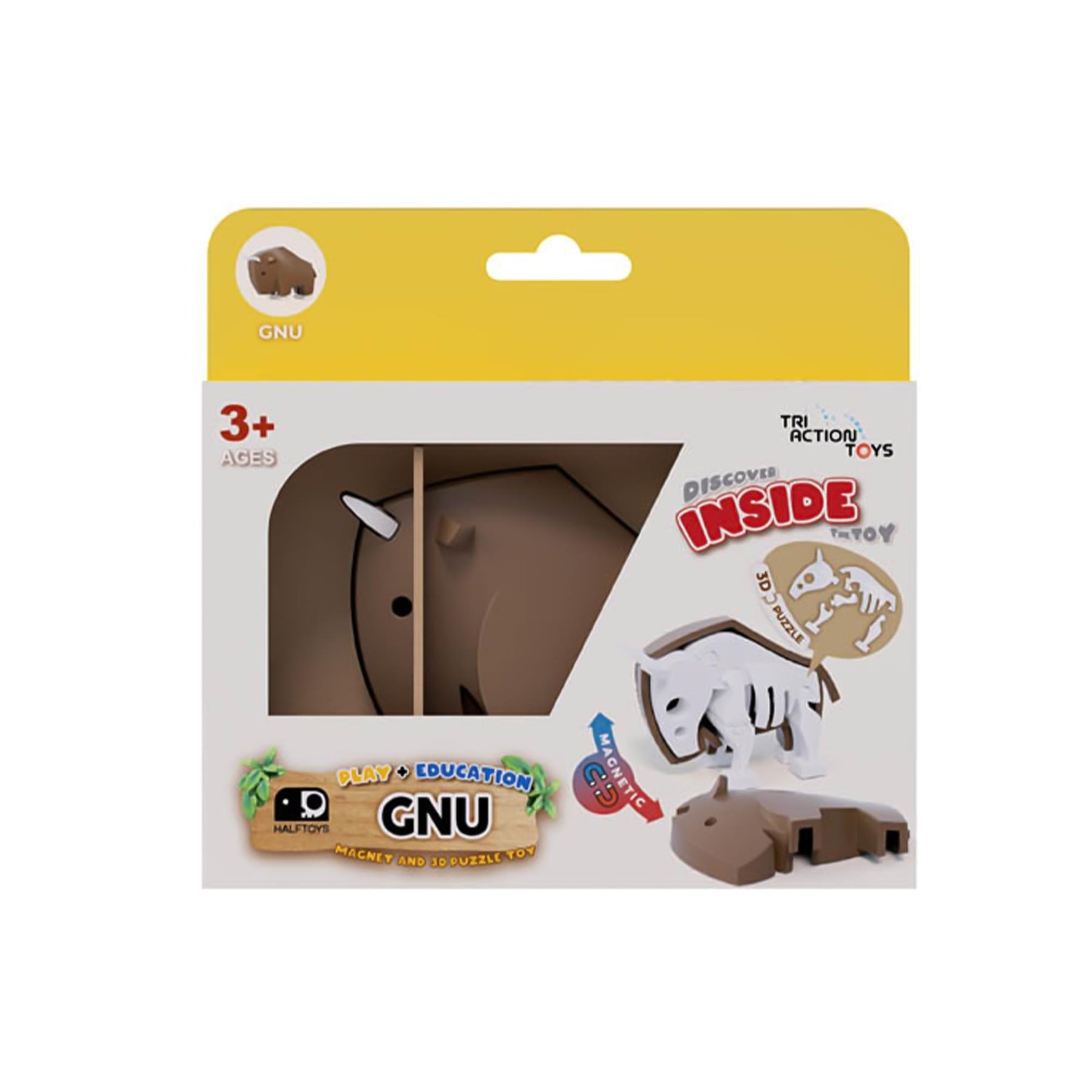 Animal Gnu Magnetic Puzzle Toy