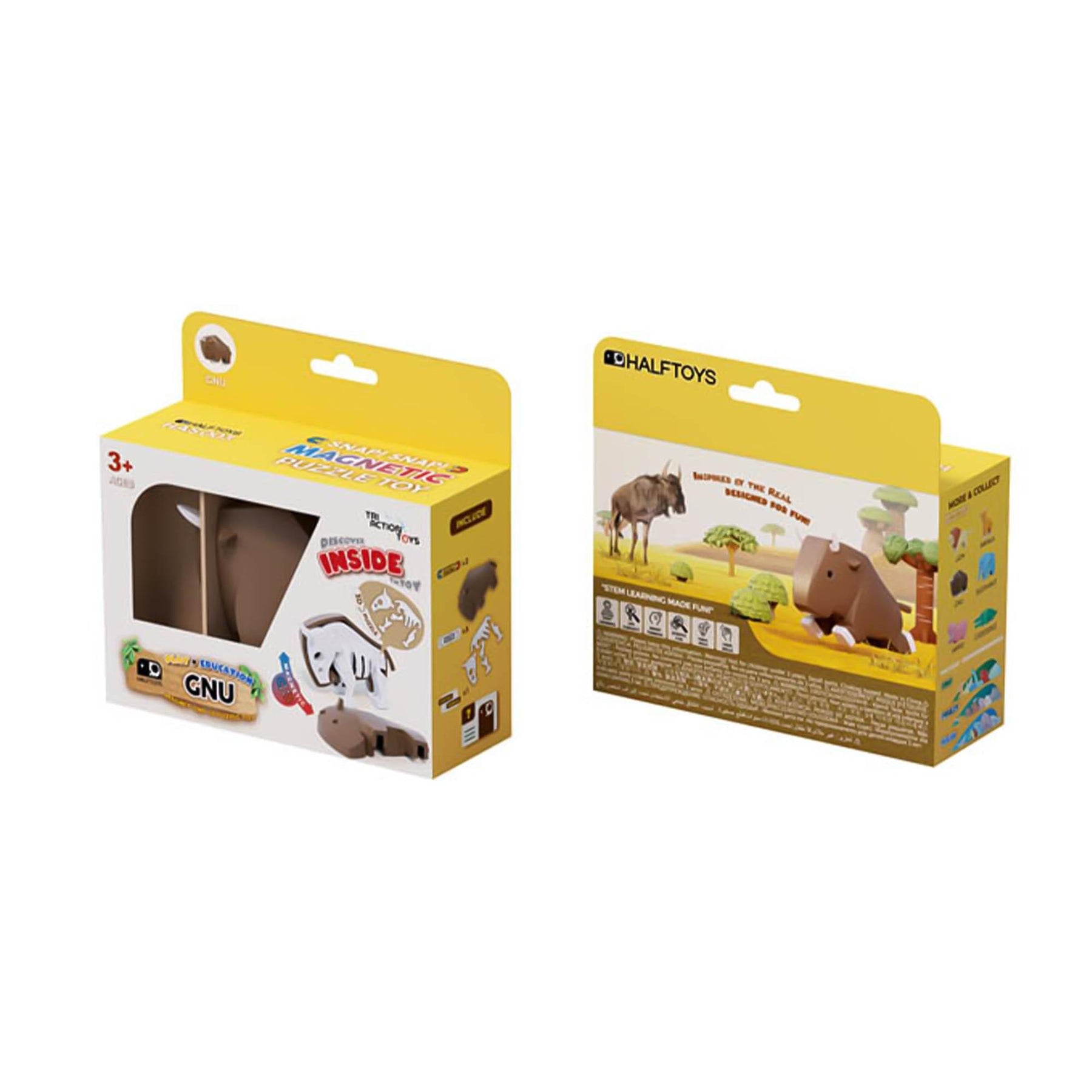 Animal Gnu Magnetic Puzzle Toy