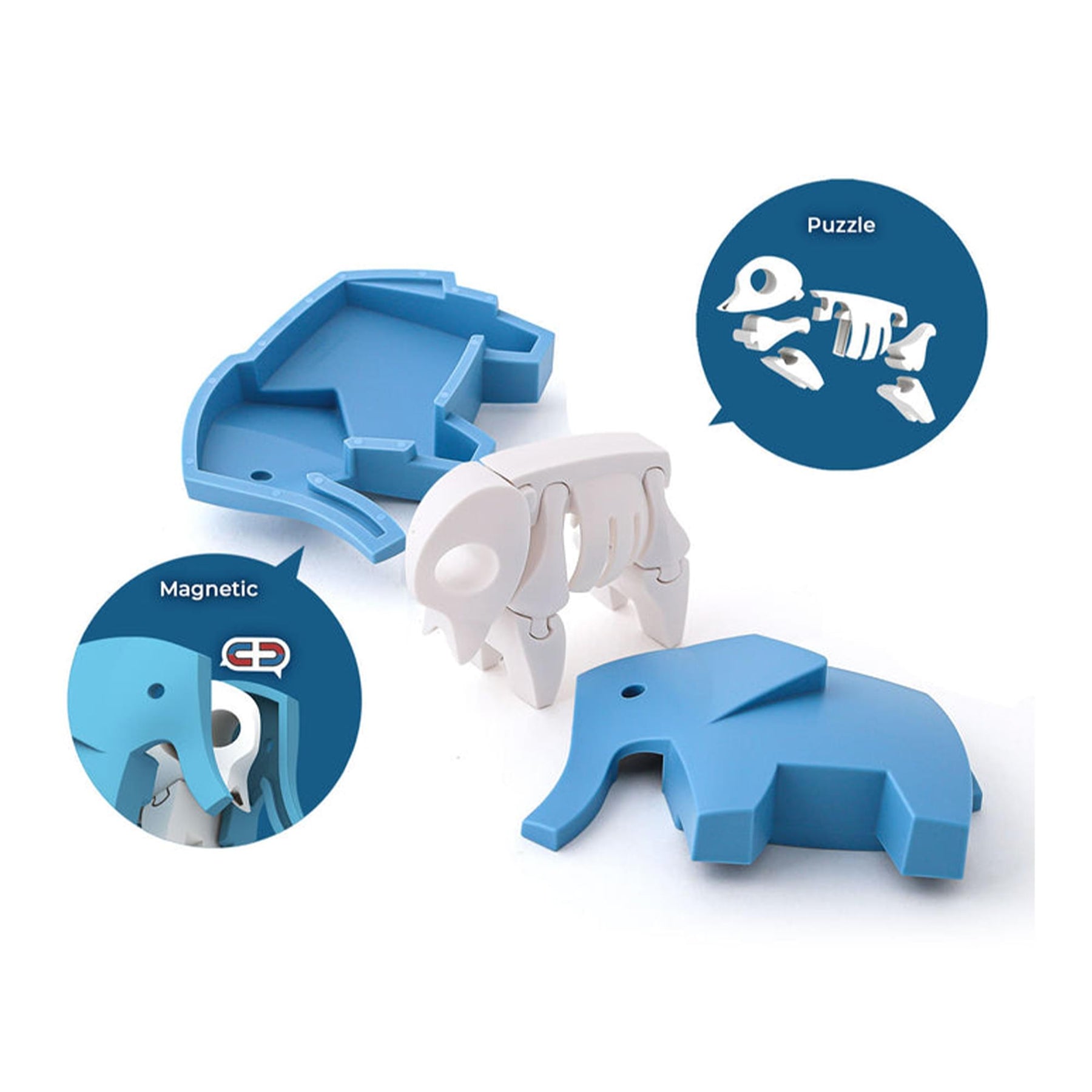 Animal Elephant Magnetic Puzzle Toy