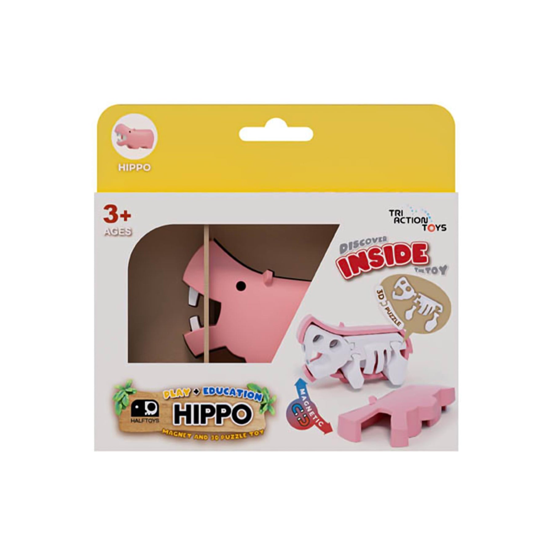 Animal Hippo Magnetic Puzzle Toy