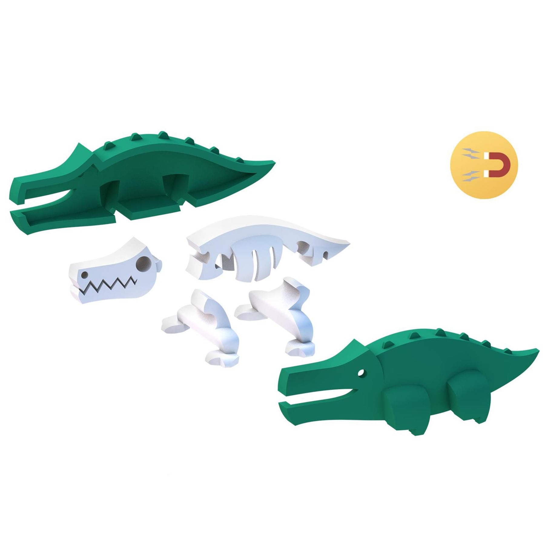 Animal Crocodile Magnetic Puzzle Toy