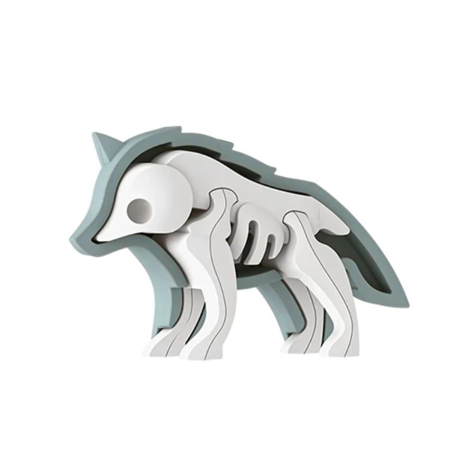 Animal Wolf Magnetic Puzzle Toy
