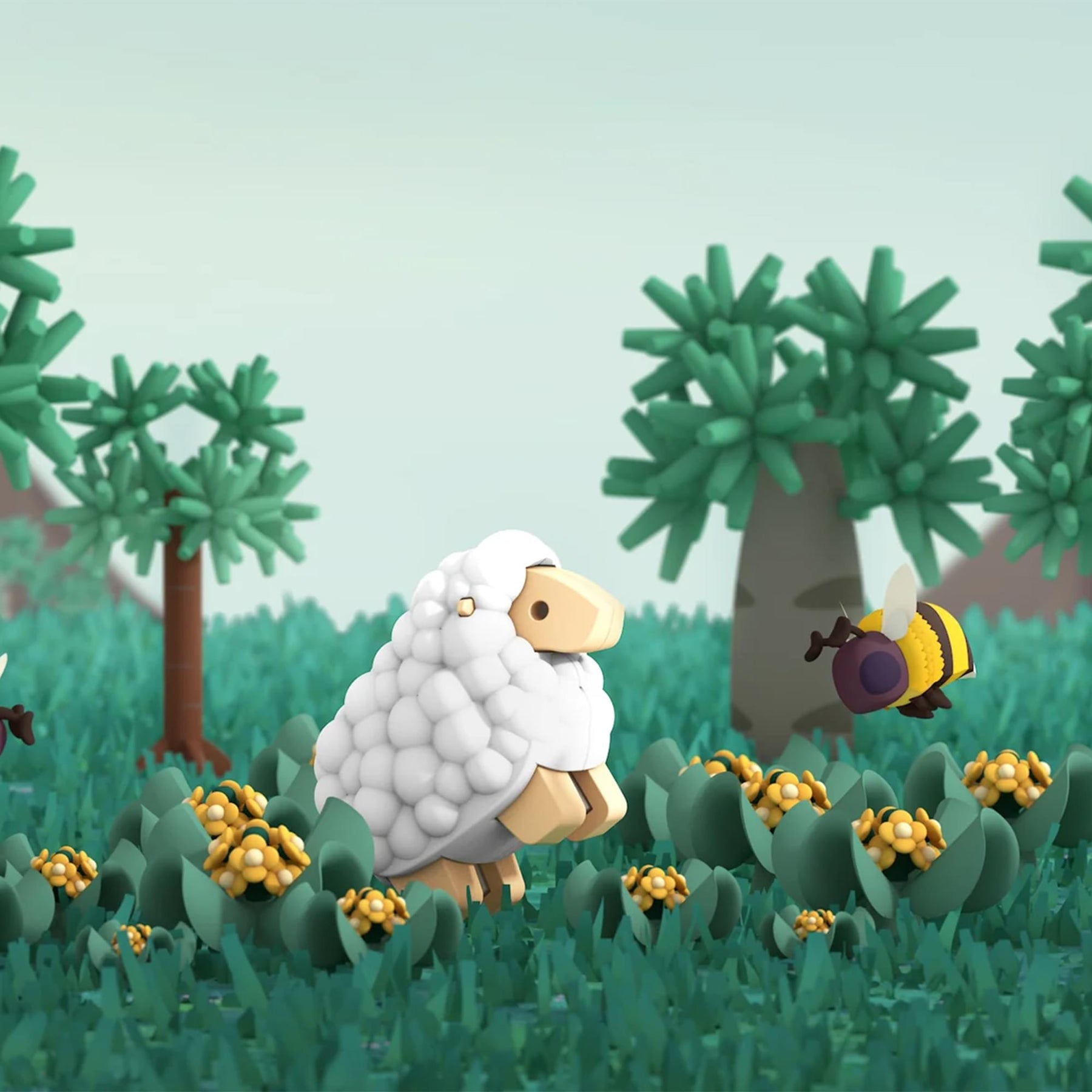 Animal Sheep Magnetic Puzzle Toy