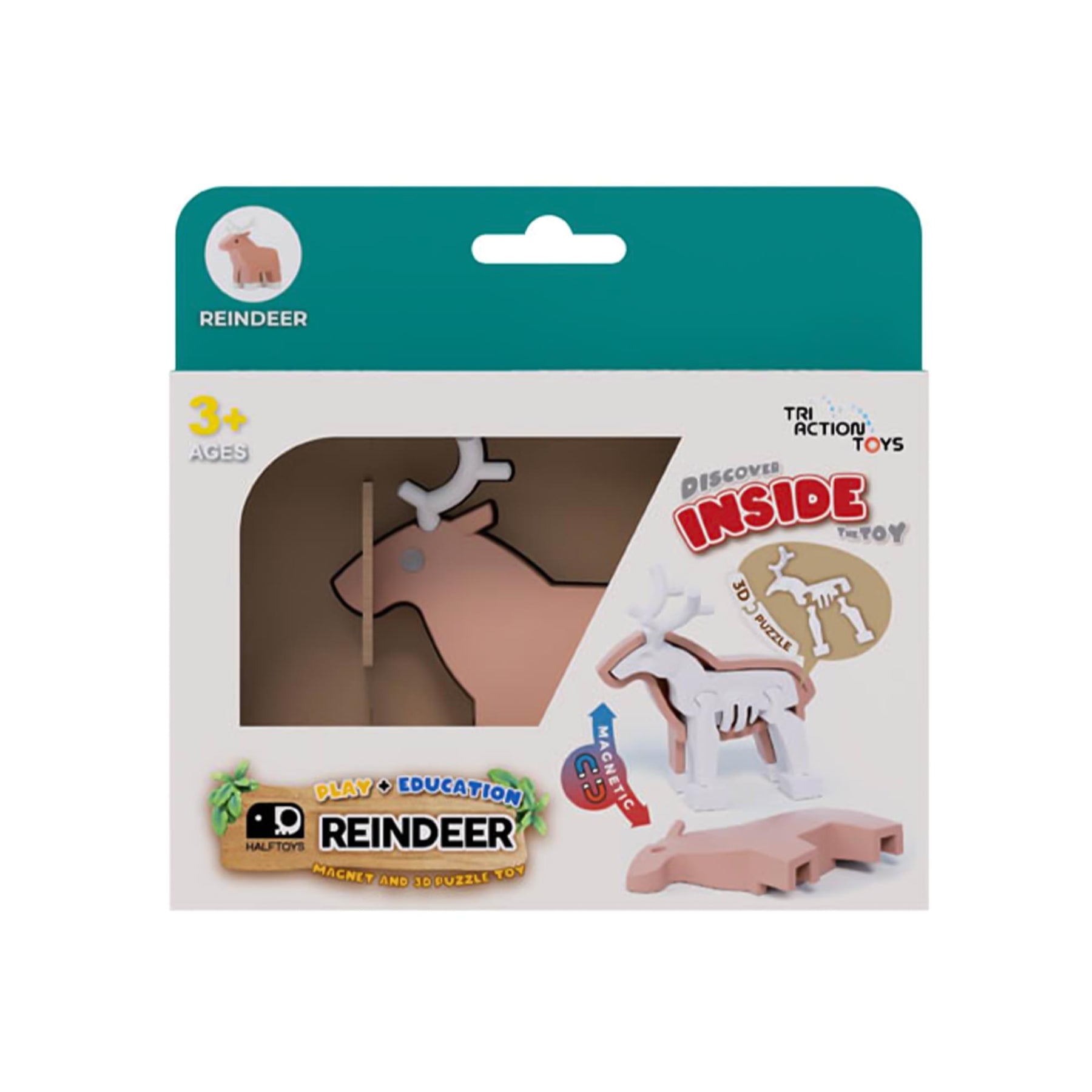 Animal Reindeer Magnetic Puzzle Toy