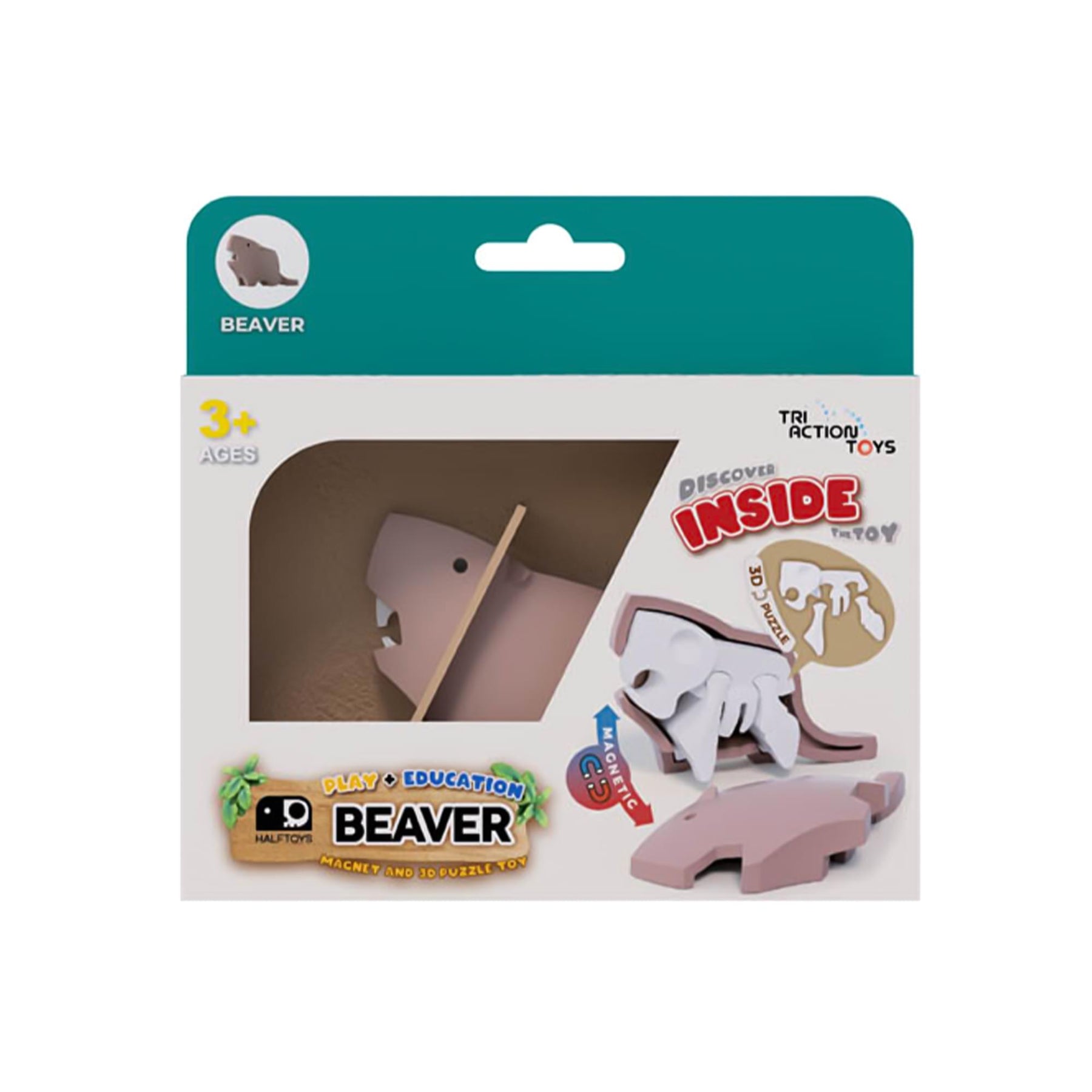 Animal Beaver Magnetic Puzzle Toy